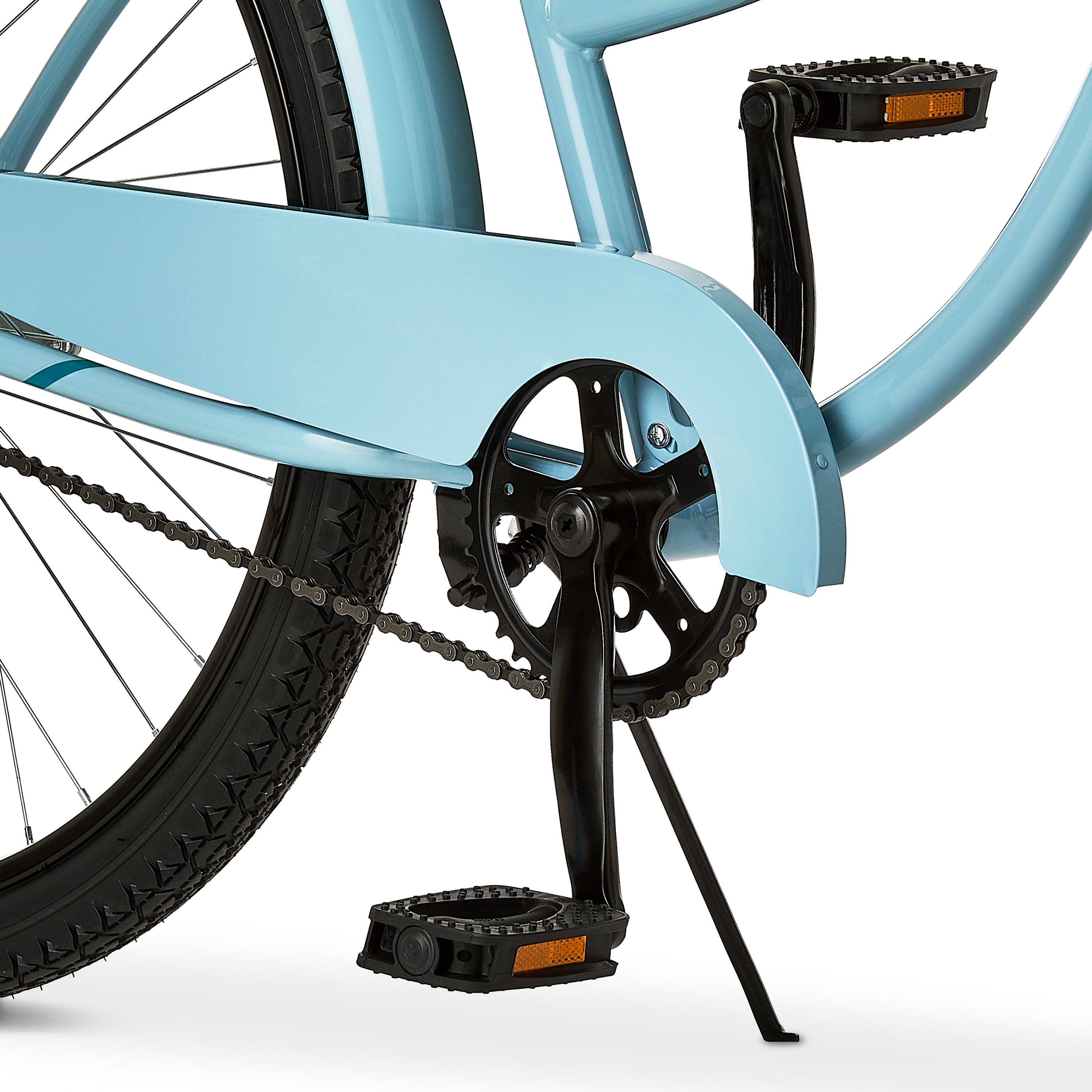 Concord Pacifica Cruiser Bicycle, Durable Steel Frame, Comfortable Padded Seat, Unisex Adult Bike (Light Blue, 26 in) 366nn