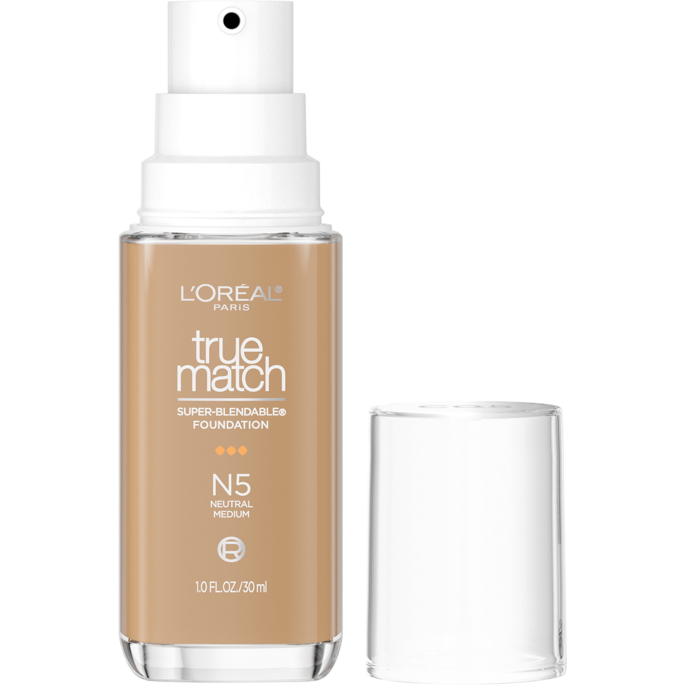 L'Oreal Paris True Match Cream Foundation Makeup, Natural Finish, Medium Coverage (N5 Neutral Medium, 1 fl oz) 8zxr2