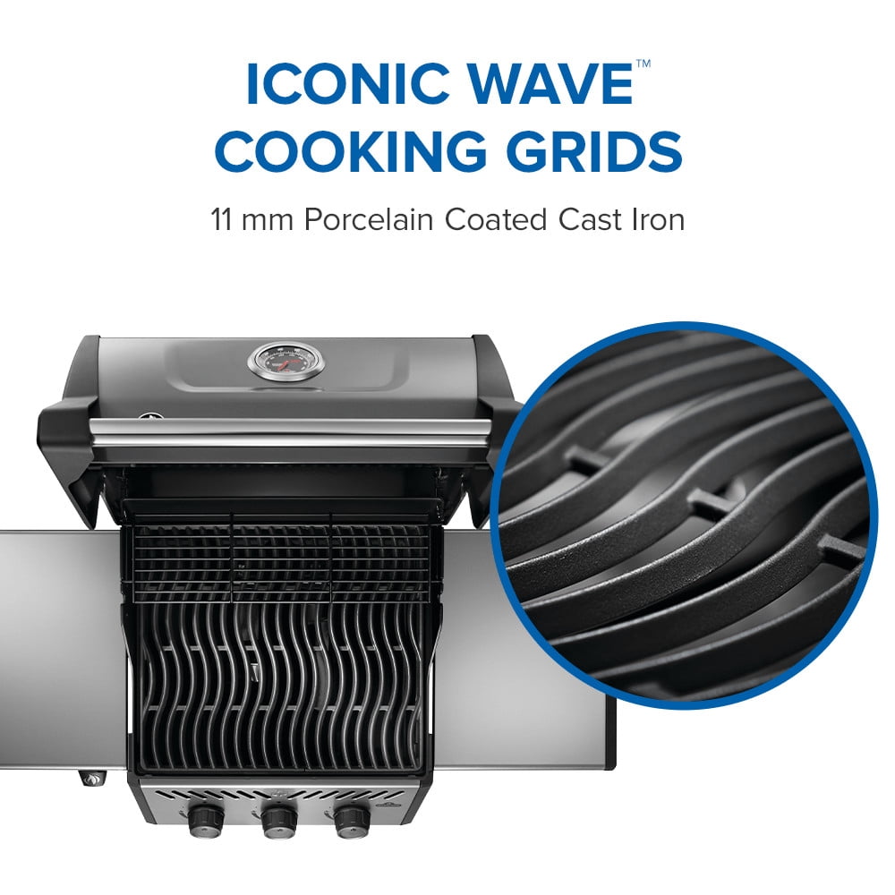 Napoleon Freestyle 365 3-Burner Propane Gas Grill (Graphite Grey, 365 sq in) ju3ni