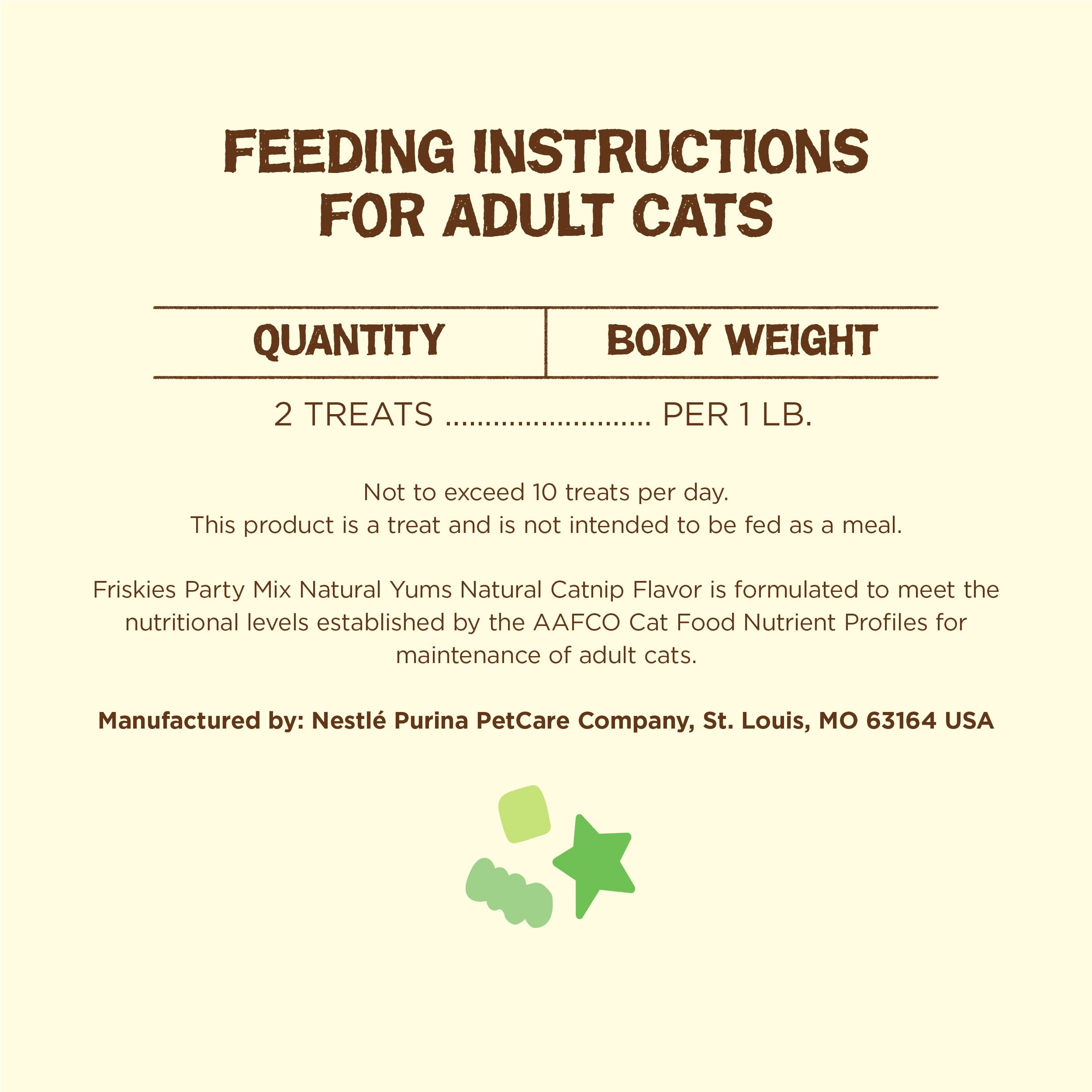 Friskies Party Mix Natural Catnip Flavor Crunchy Cat Treats (20 oz) rauv0