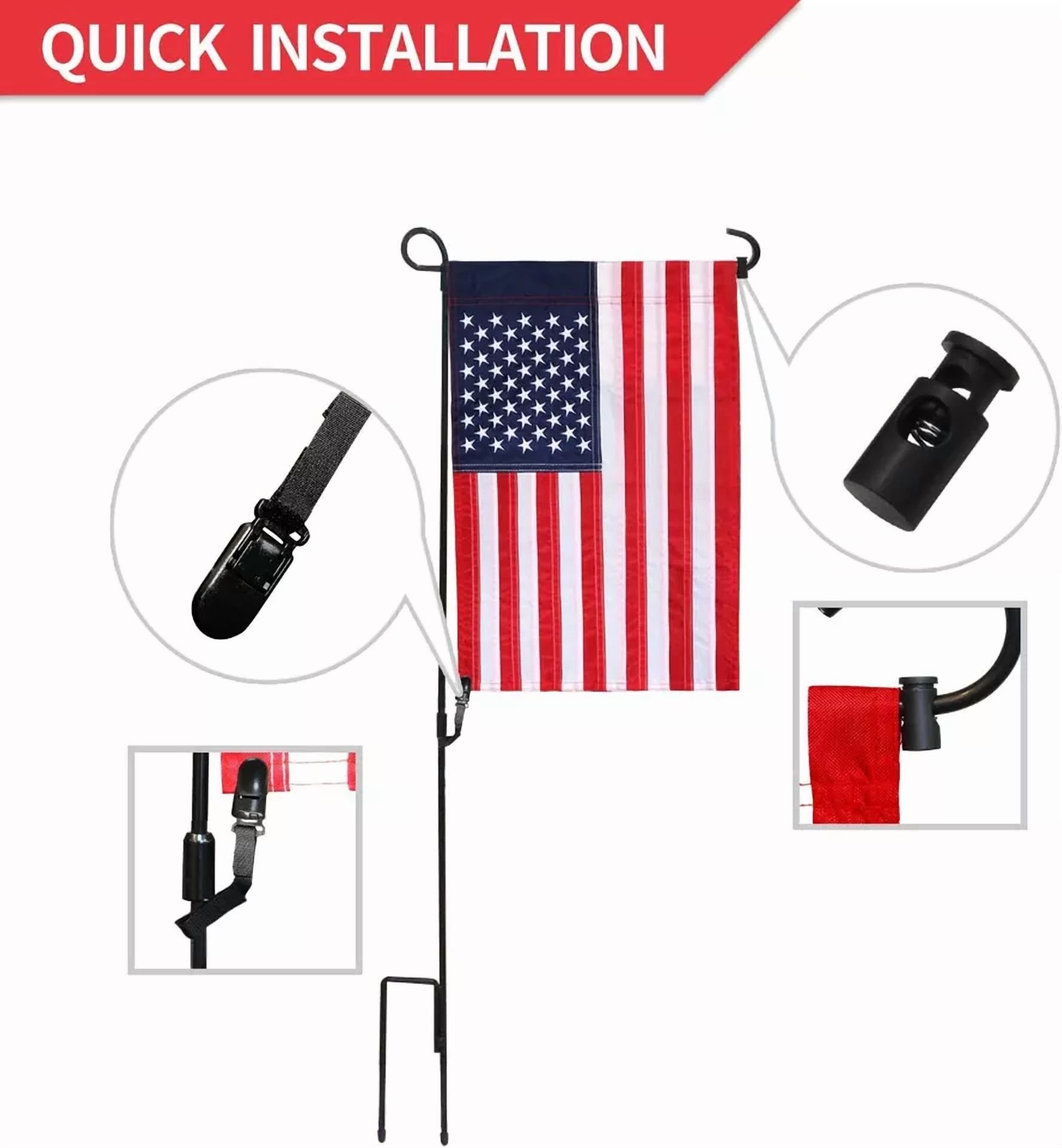 PURELY Garden Flag Stopper and Anti-Wind Clip Set (20 Pack) qkri9