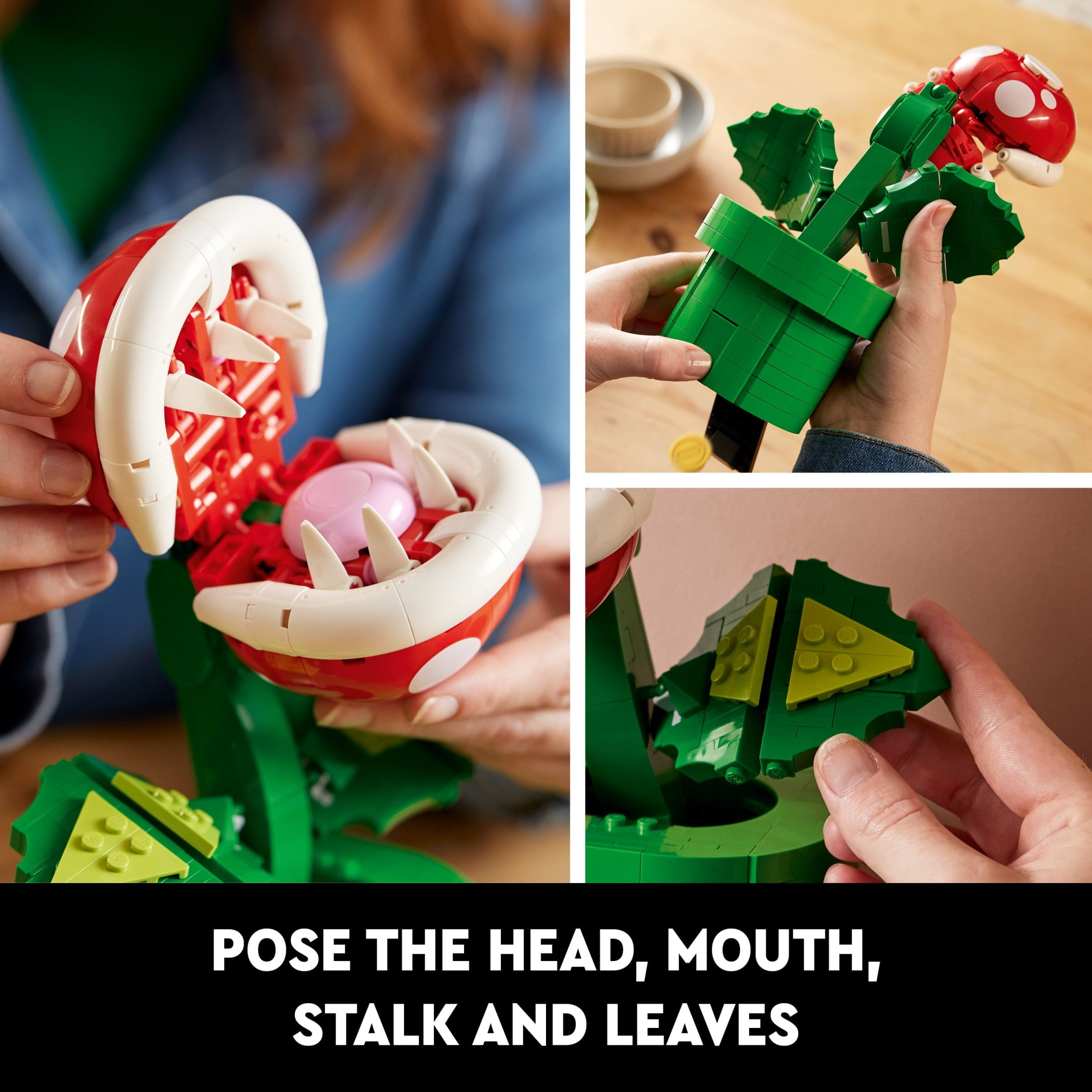 LEGO Super Mario Piranha Plant Building Set for Adults (Multi-Color, 540 Pieces) 4d1io