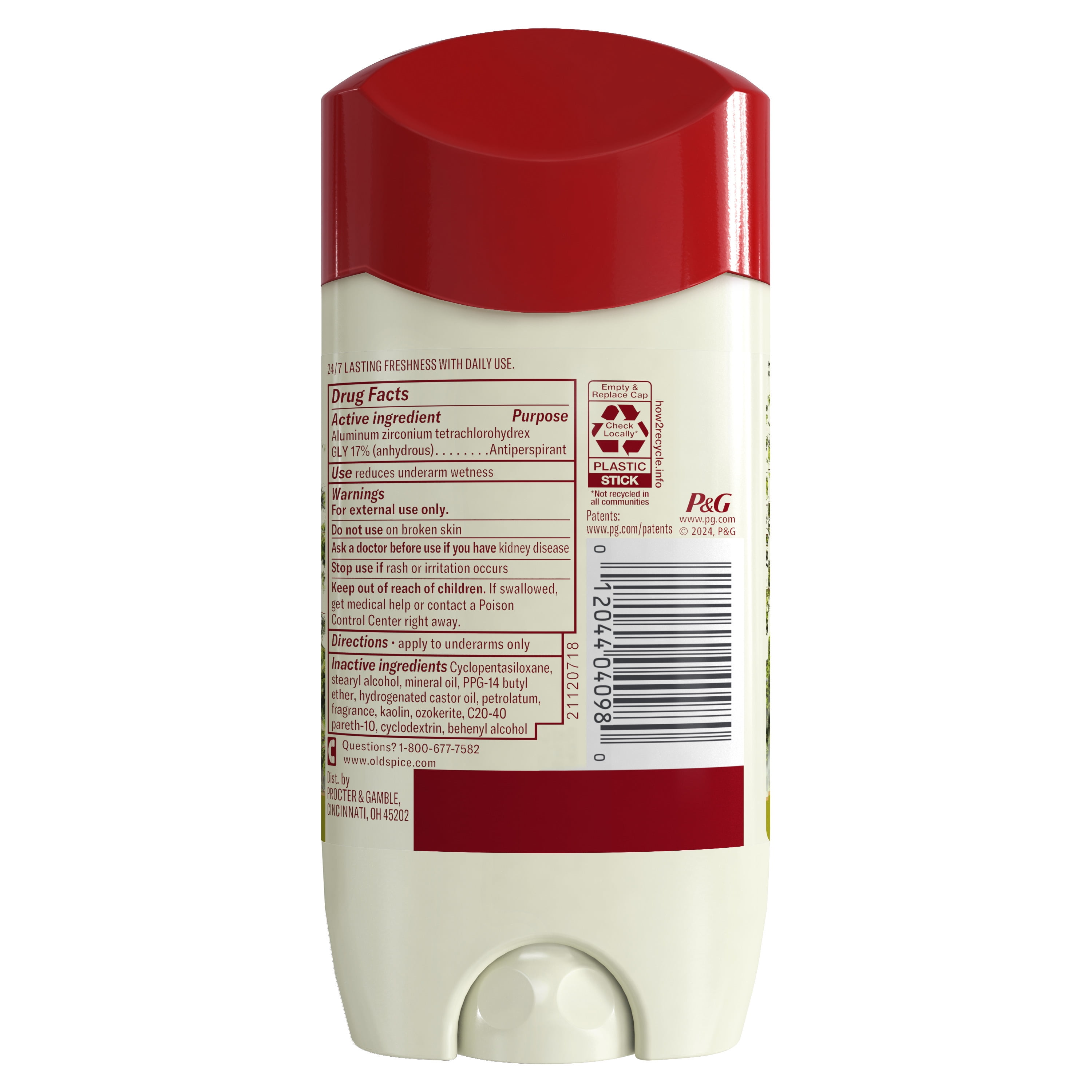 Old Spice Antiperspirant Deodorant for Men, Invisible Solid, Timber & Sandalwood Scent (3.4 oz) k84g8