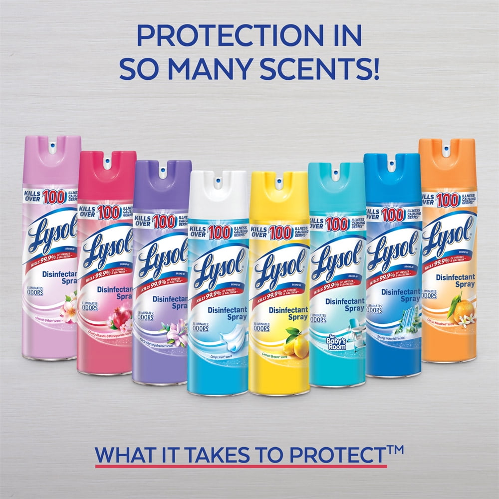 Lysol Disinfectant Spray To Go, Crisp Linen Scent (1 oz) eoly9