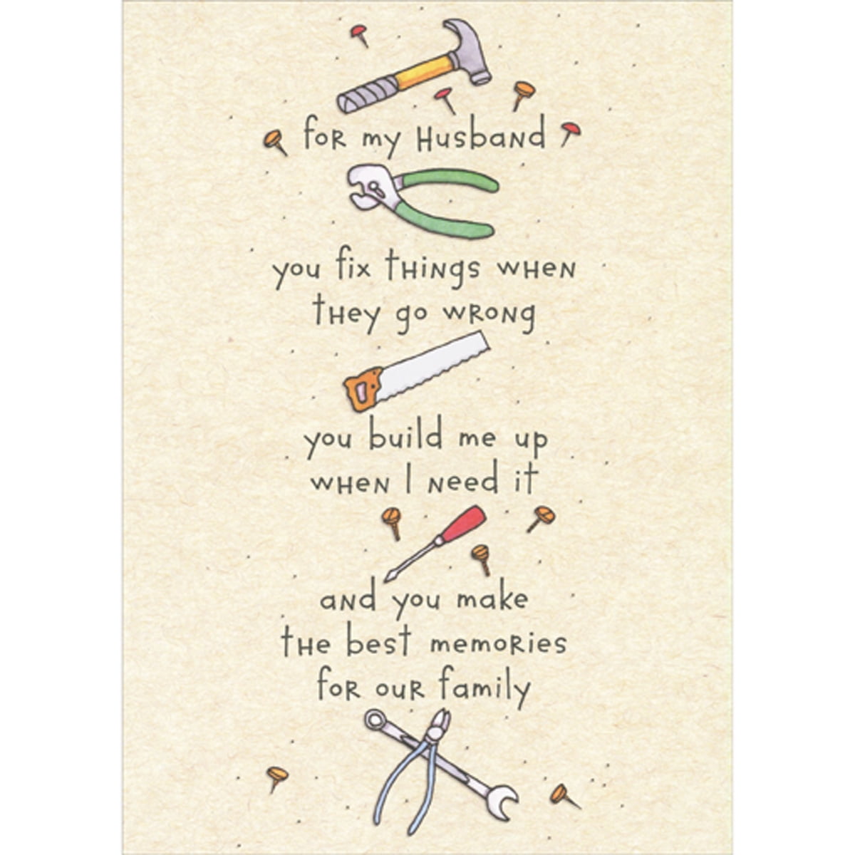 Sellers Publishing Father's Day Greeting Card for Husband (Blue, 5x7 in) dda1q