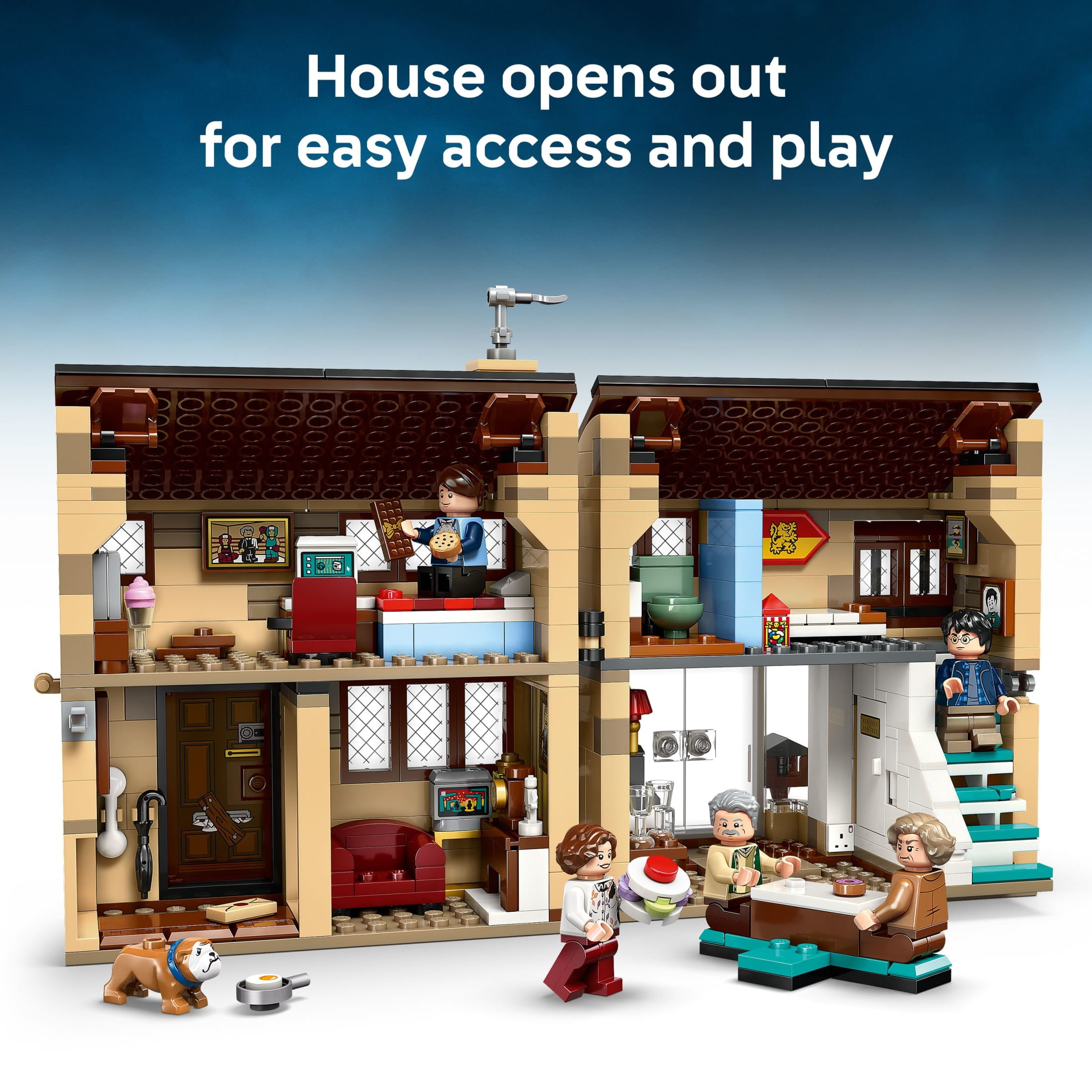 LEGO Harry Potter Privet Drive: Aunt Marge’s Visit Building Set (639 Pieces) fcz8f