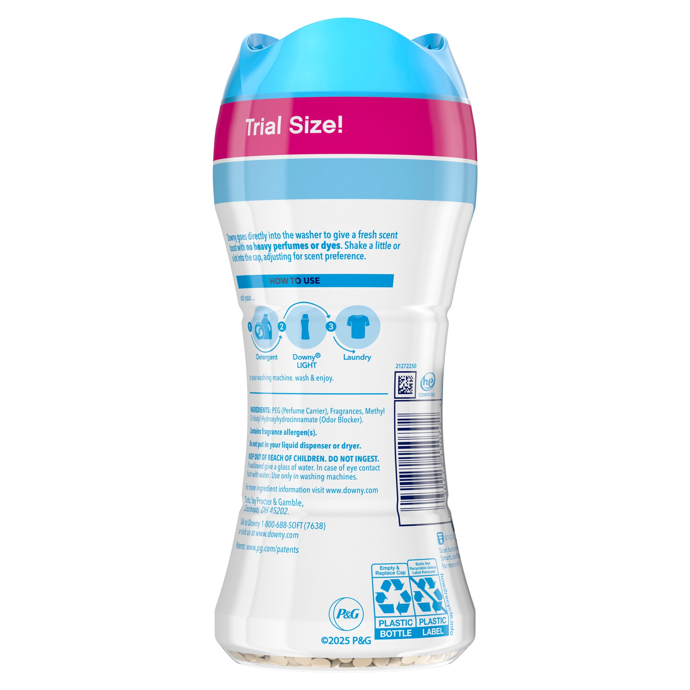 Downy Light In-Wash Scent Booster Beads, Ocean Mist, Long-Lasting Freshness (5.7 oz) 8fue2