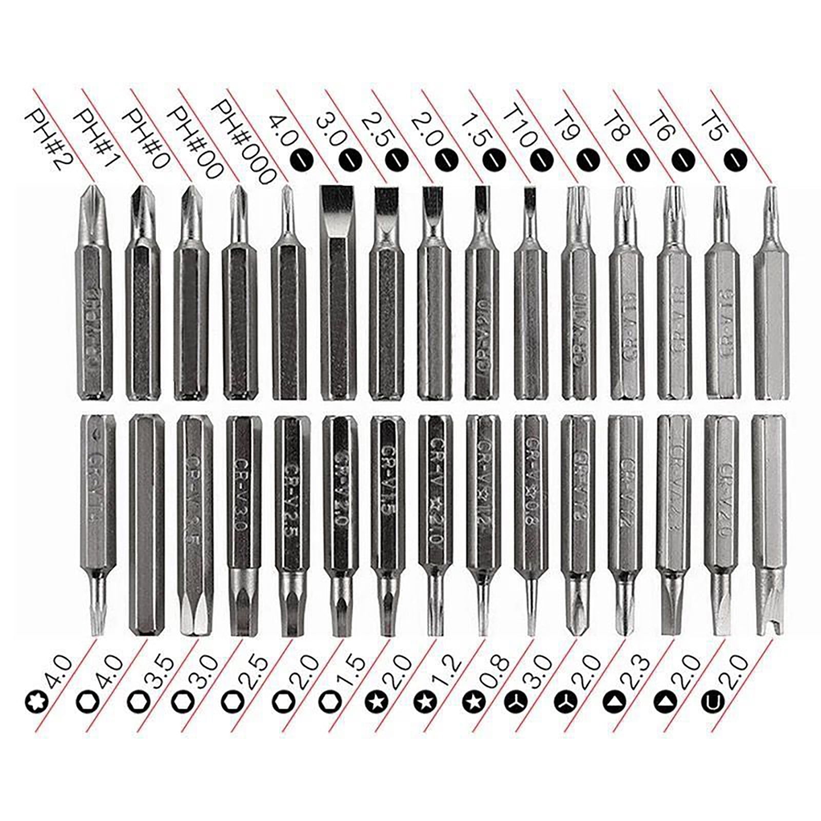 WQQZJJ Precision Screwdriver Set 32-in-1 Magnetic Repair Tool Kit (Green, 32 Piece Set) cpjvd