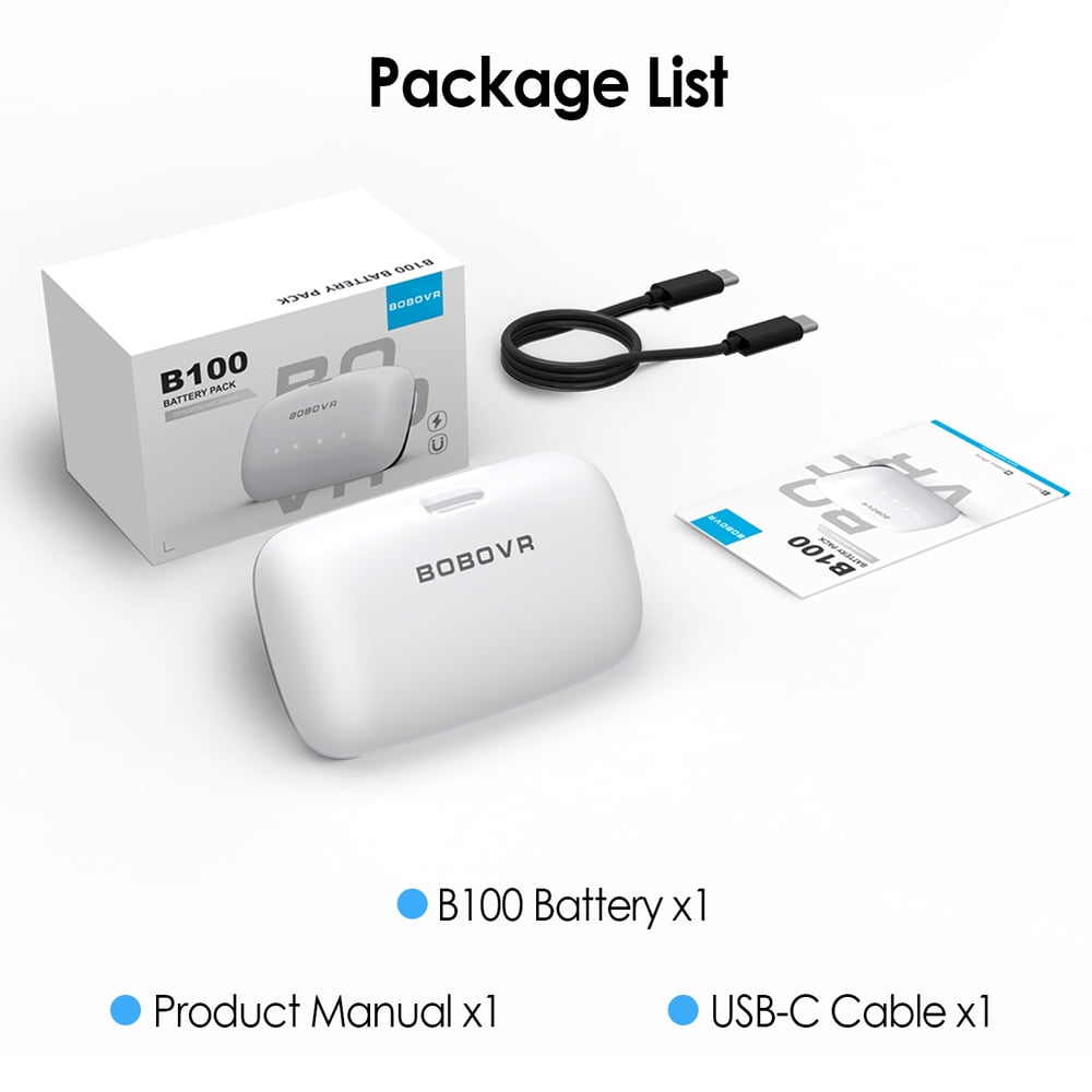 BOBOVR B100 Magnetic Battery Pack for S3 Pro (10000mAh, 1 Pack) 68wxo