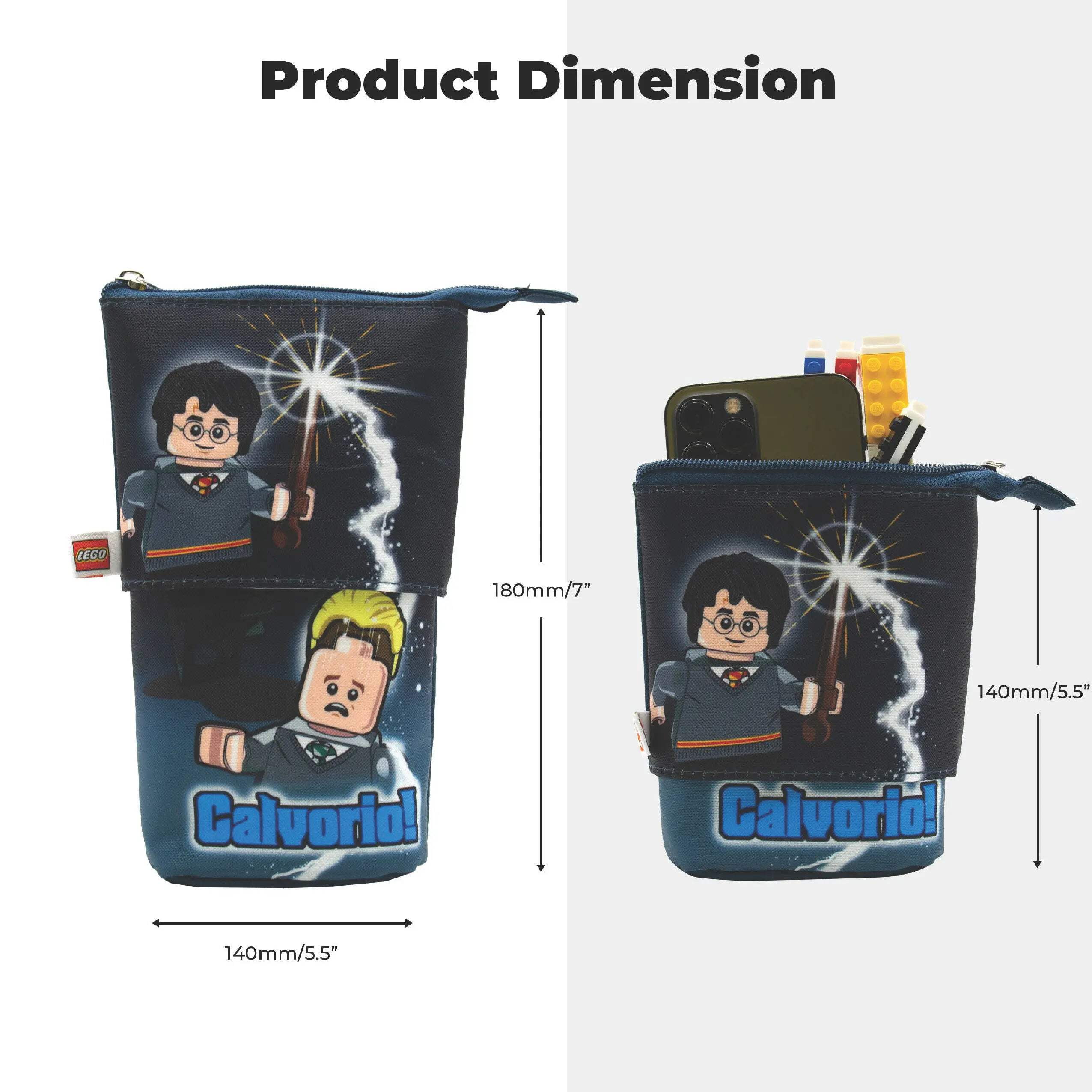 IQ LEGO Harry Potter Pop Up Pencil Case (Multicolor, 5.5 in x 8 in) fvehh