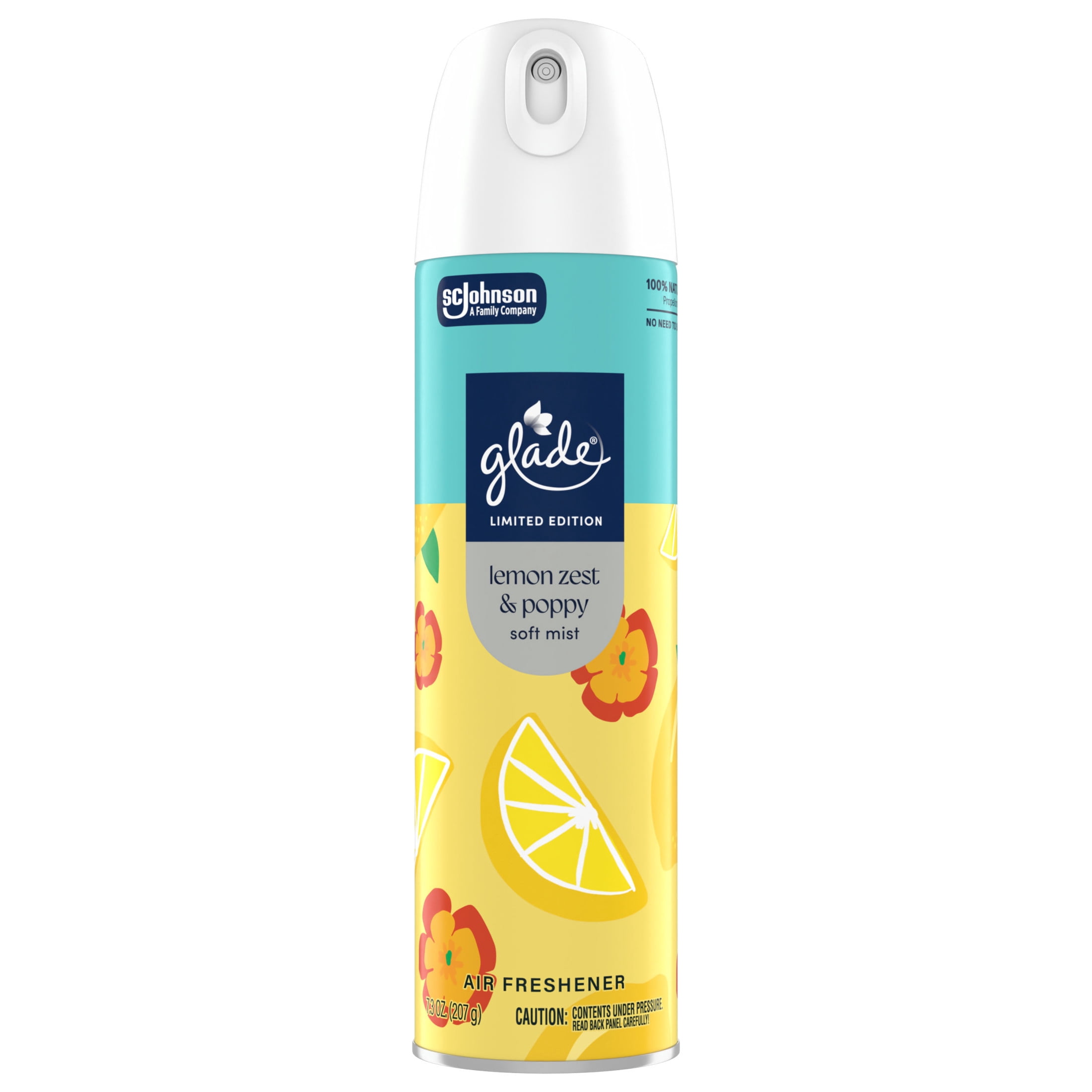 Glade Odor Fighting Soft Mist Air Freshener Room Spray, Lemon Zest & Poppy (7.3 oz) jiulz