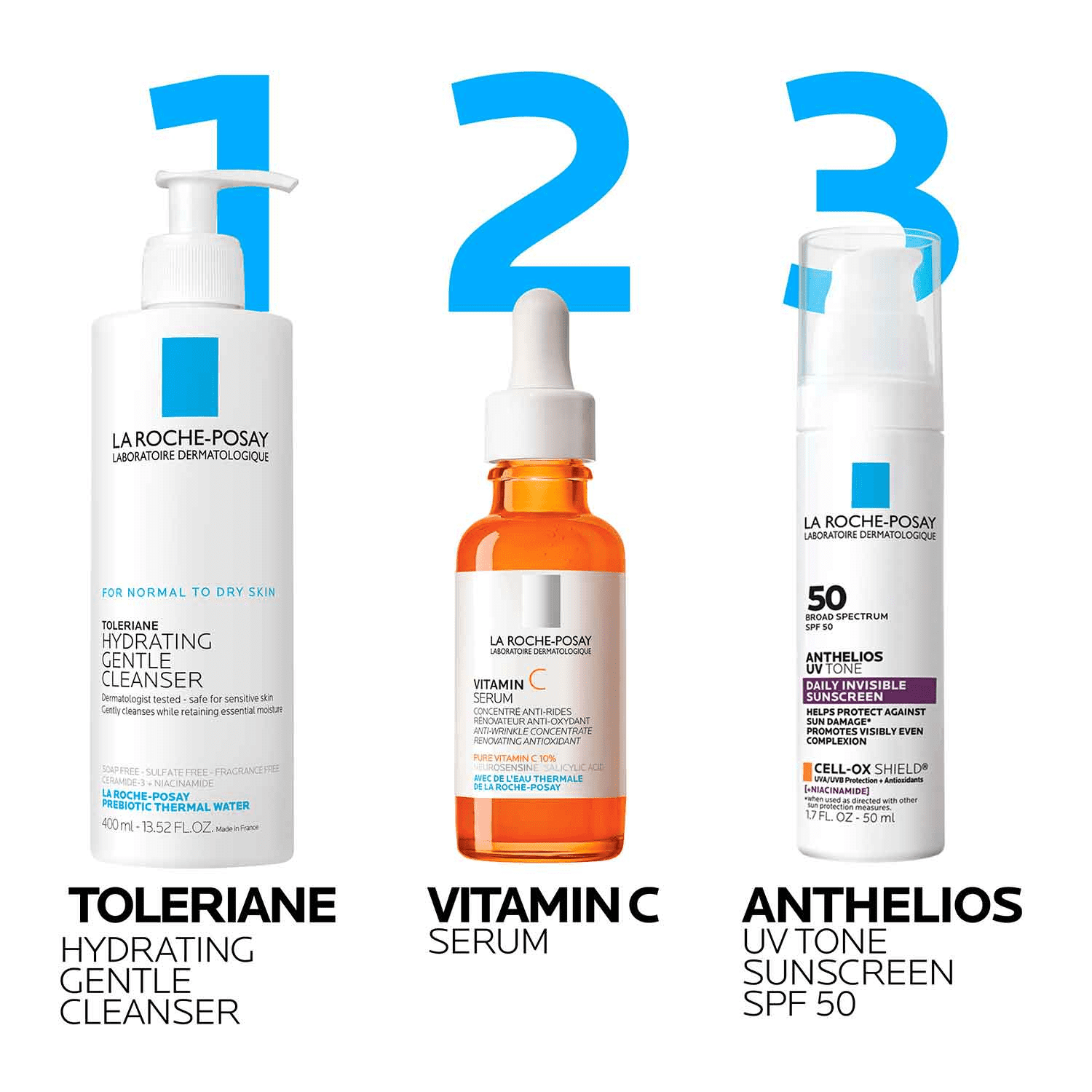 La Roche-Posay Anthelios UV Tone SPF 50 Sunscreen (Invisible Finish, 1.7 fl oz) 50y8g