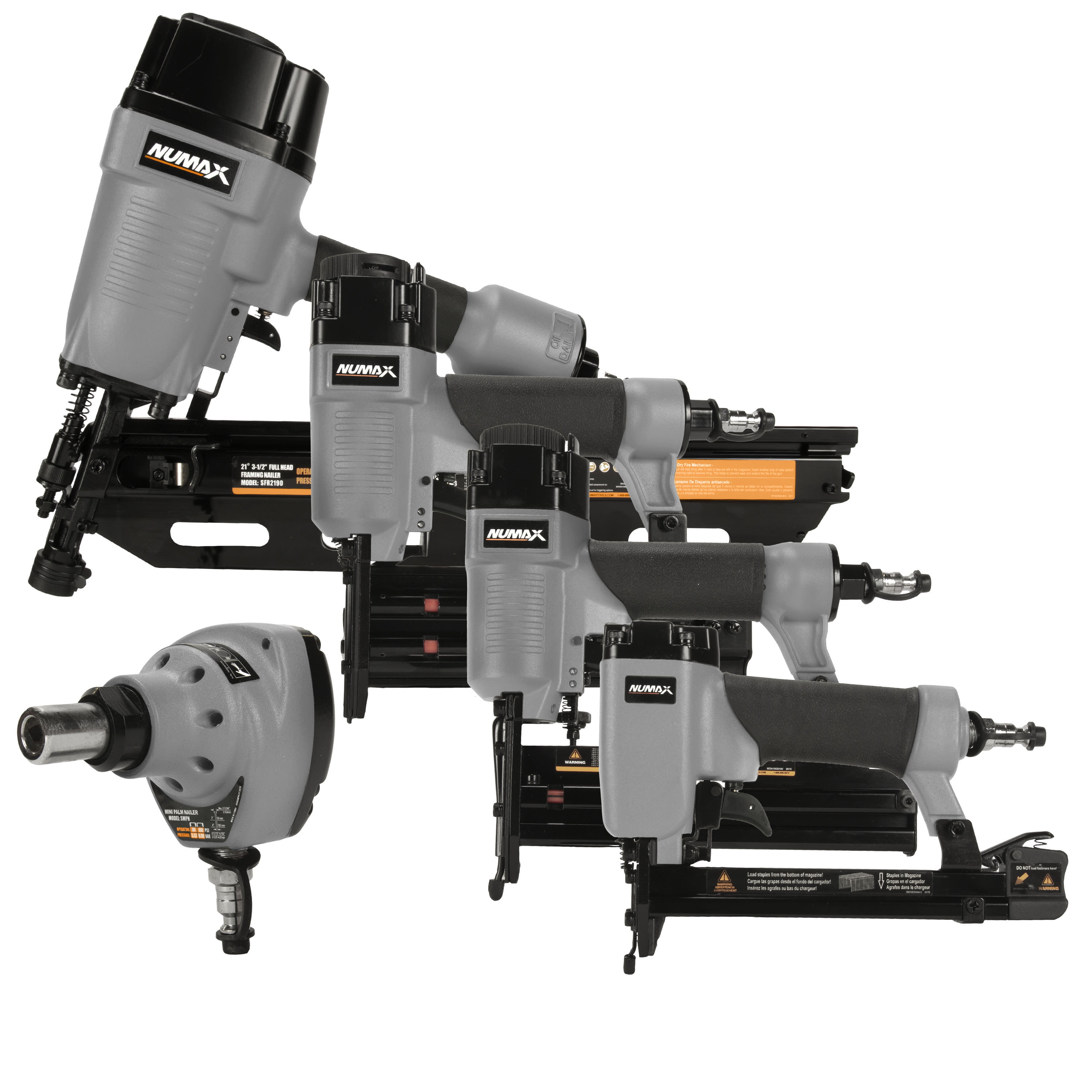 NuMax Pneumatic Framing and Finish Nailer Combo Kit (5-Piece) 2nlzx