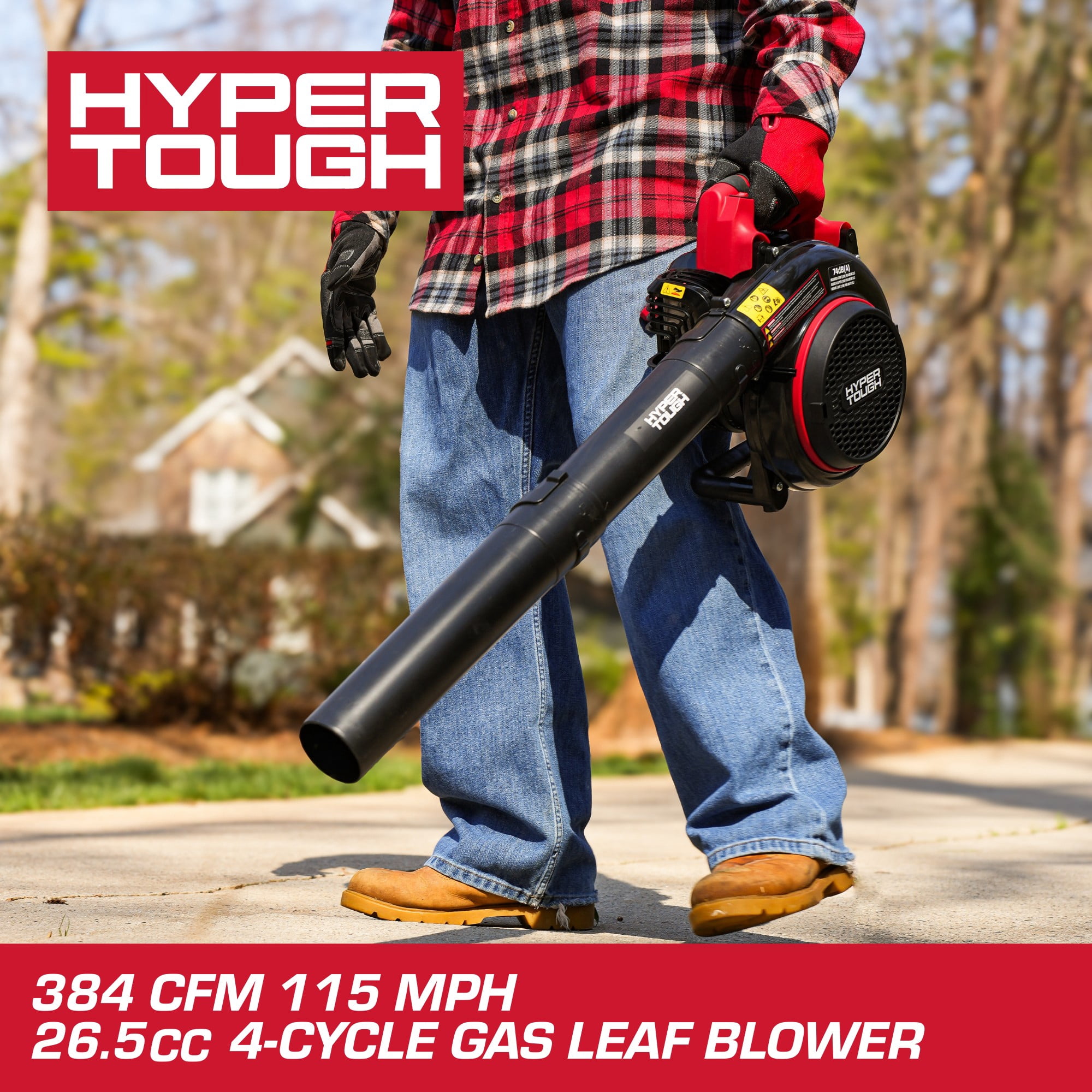 Hyper Tough 26.5cc 4-Cycle Gas Leaf Blower (115 MPH, 384 CFM) j0r85