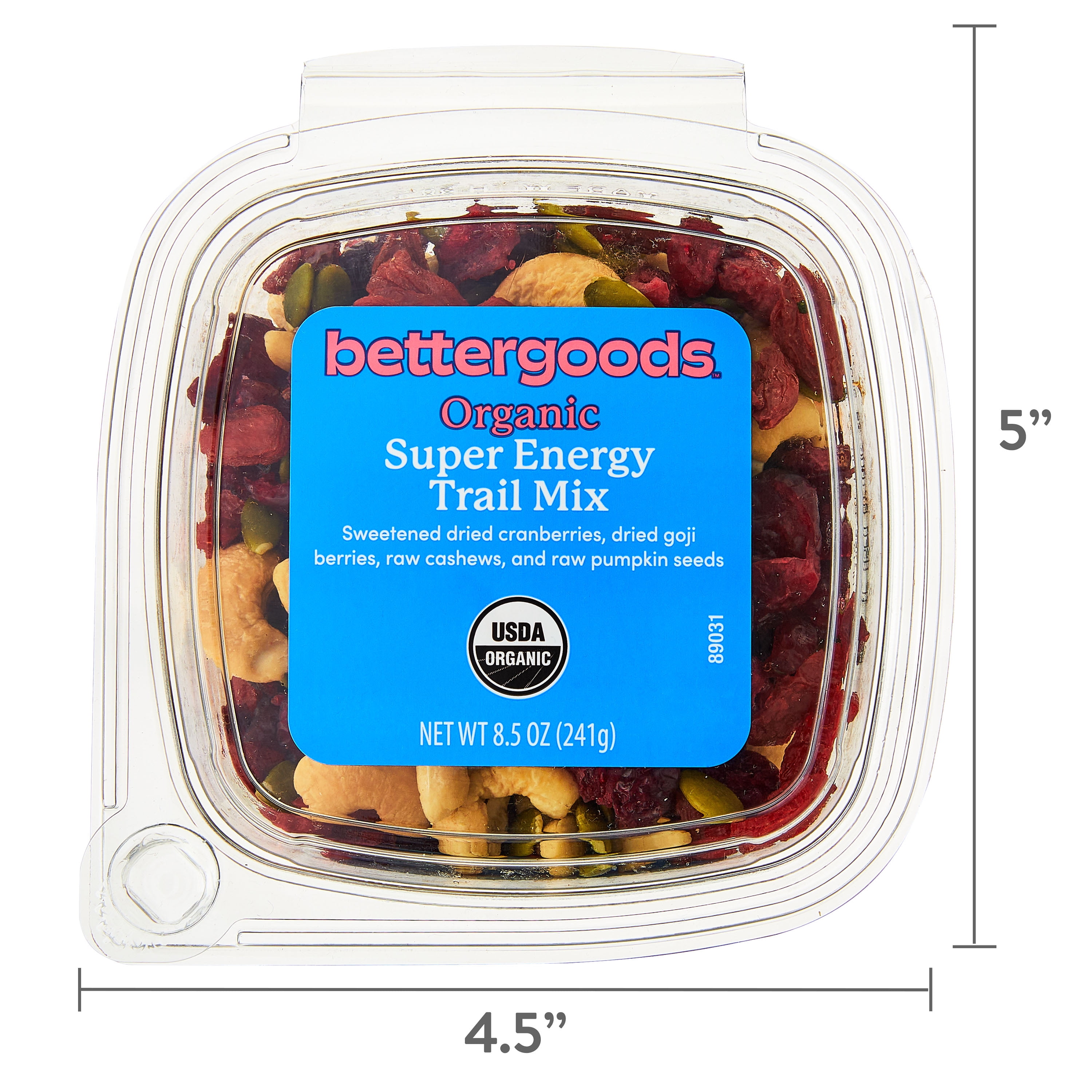 bettergoods Organic Super Energy Trail Mix, Nutrient-Dense Snack Blend (8.5 oz) 28s6d
