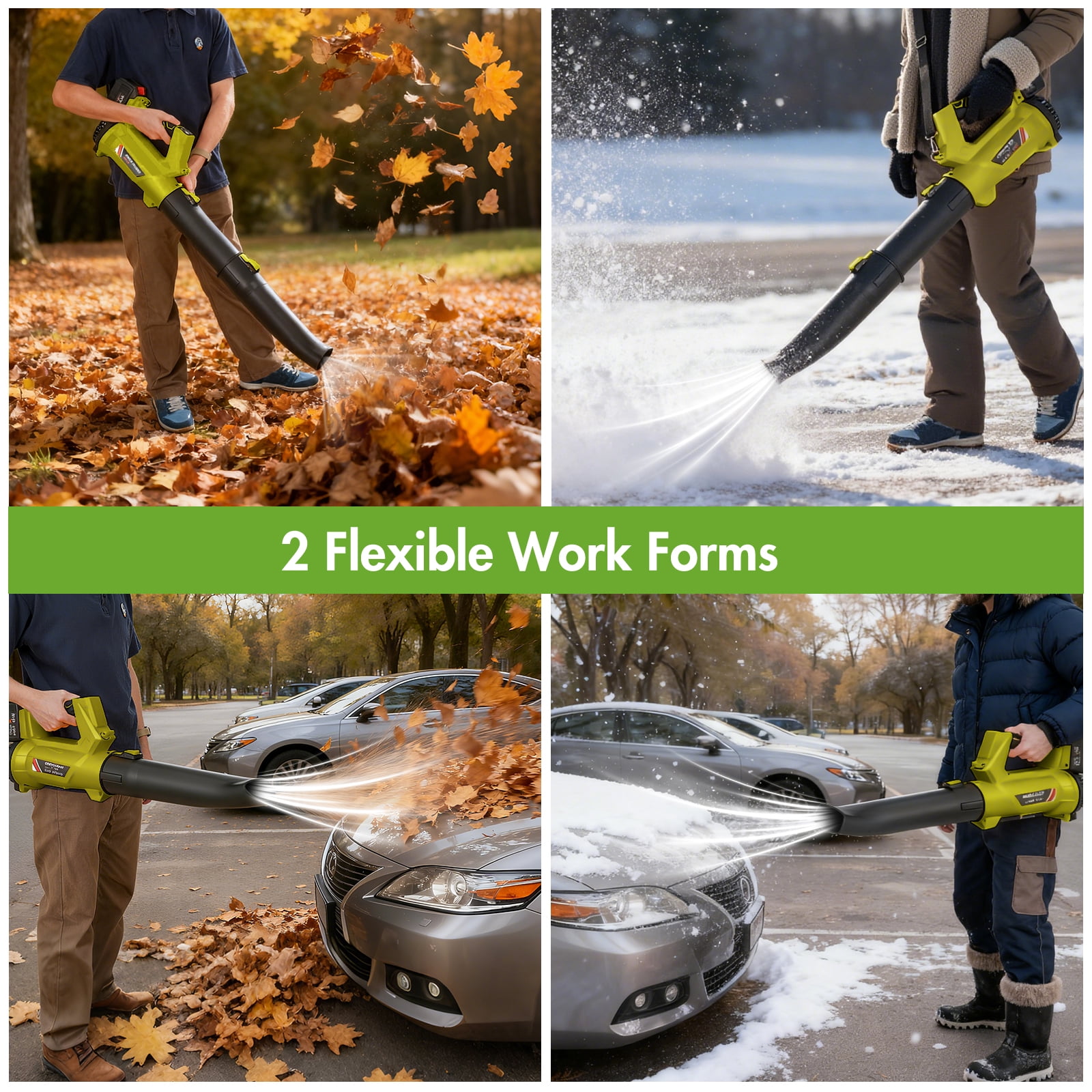 CATGOOD Electric Cordless Leaf Blower, 680CFM 280MPH High-Velocity Yard Blower with 2 Batteries and Charger (6-Speed, 4.76 lb) vdrke