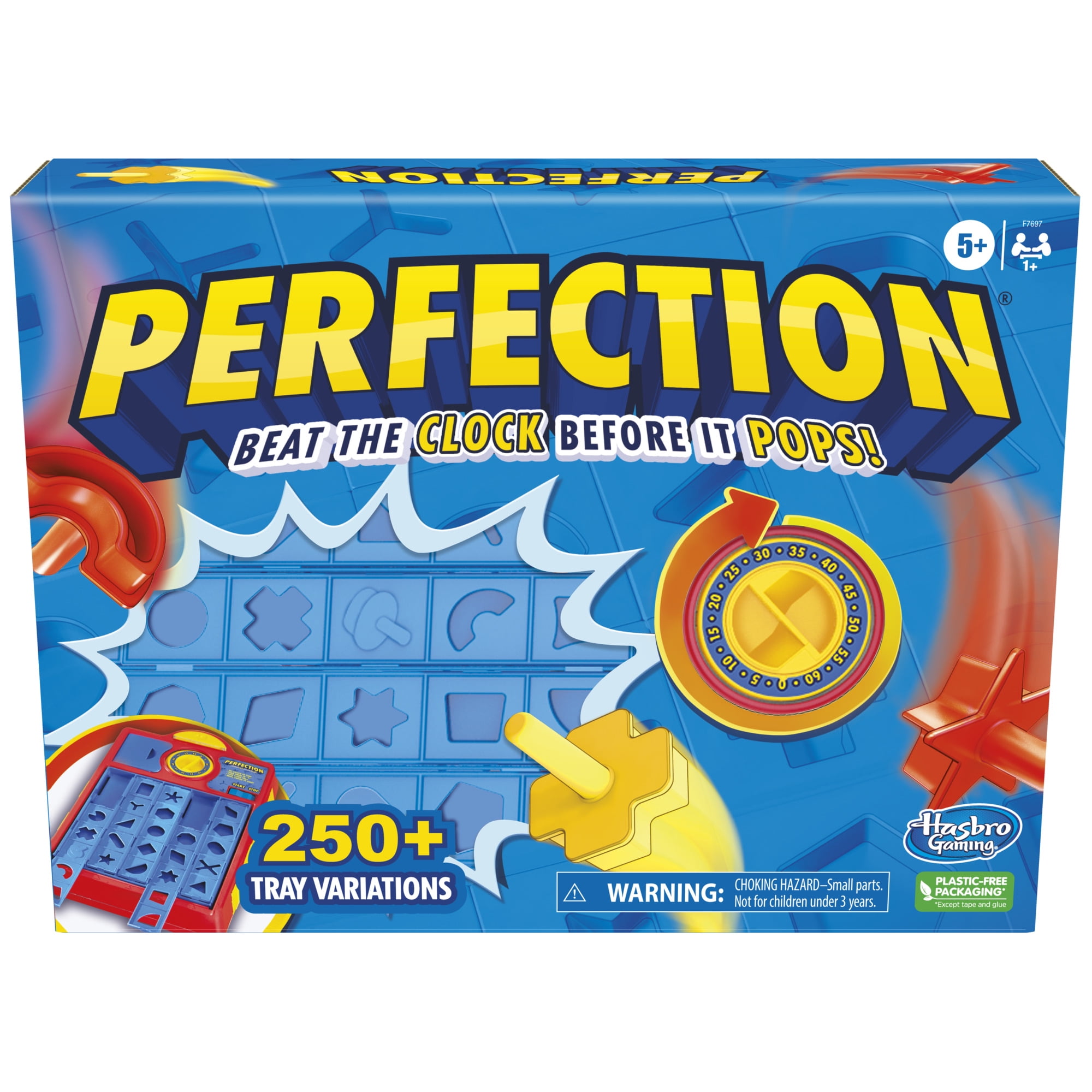 Perfection Kids Board Game, Fast-Paced Shape Matching Puzzle (1 Game Set) xmzf6