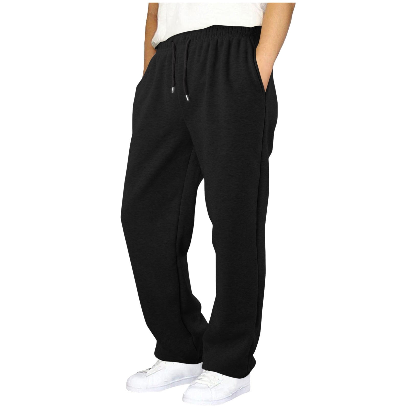 MASZONE Boys Cargo Hiking Pants Lightweight Athletic Joggers with Drawstring (Black, 10-12 Years) 7jh7f