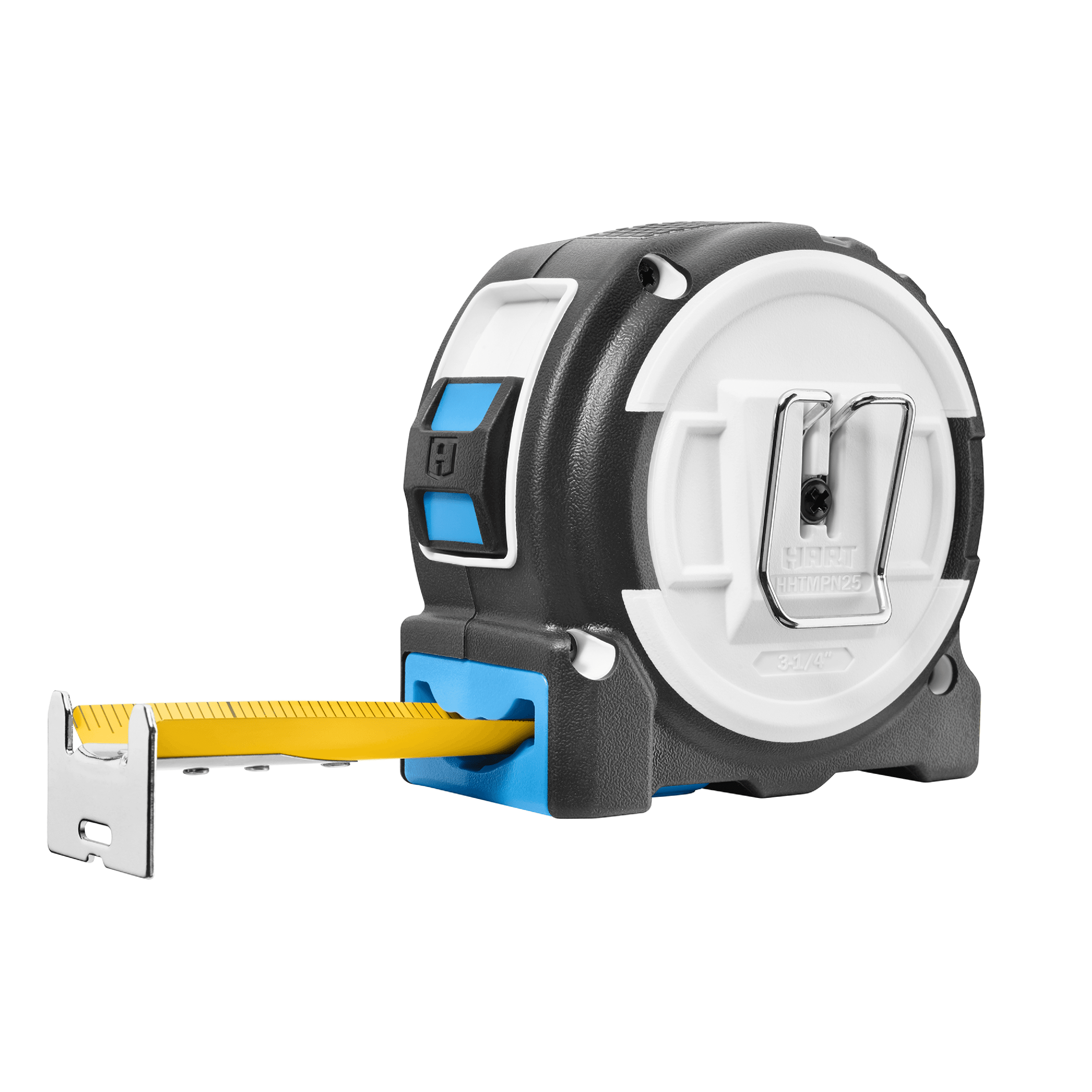 HART Pro Grade Tape Measure, Heavy-Duty Retractable Measuring Tool with Fraction Markings (25 ft) 6p3u4