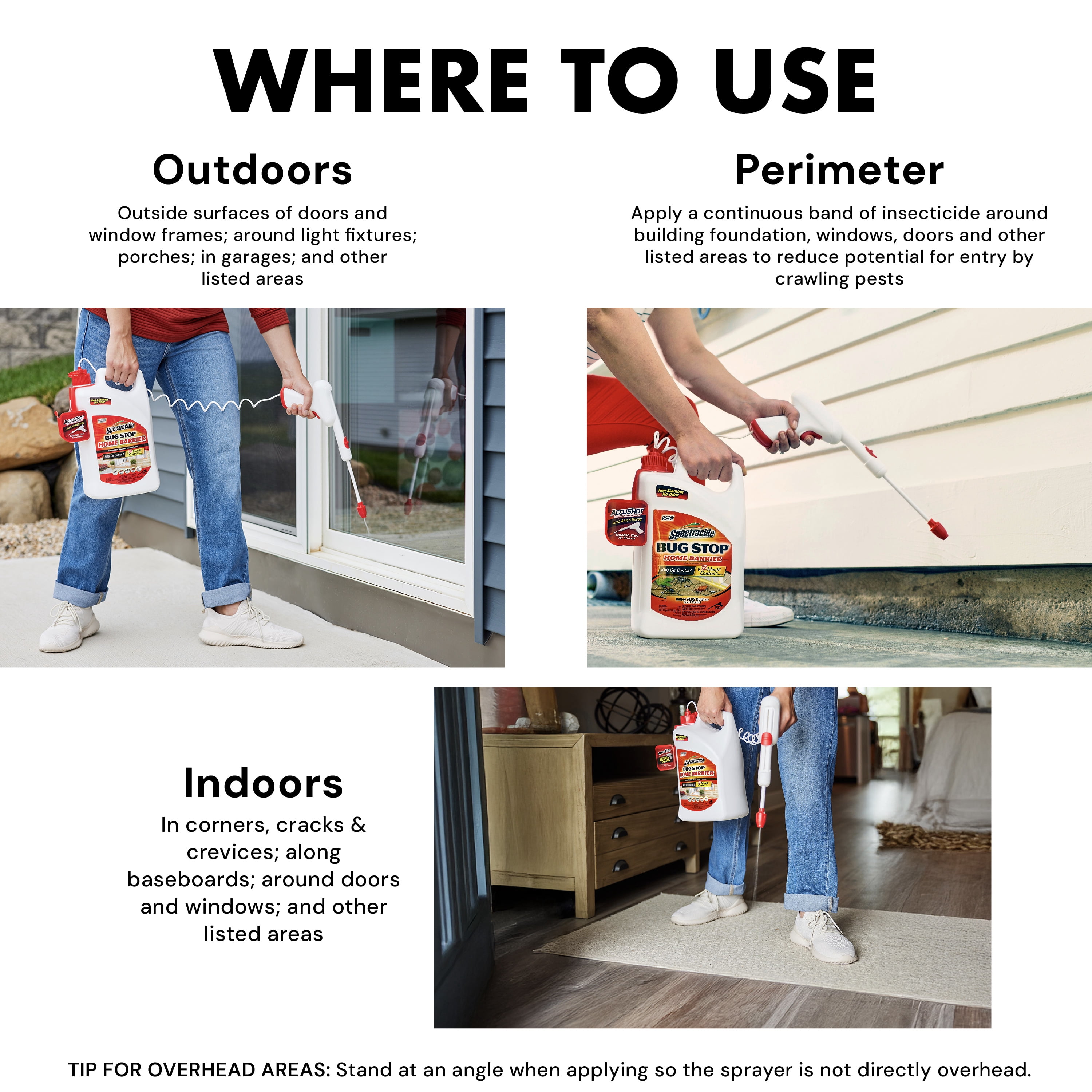 Spectracide Bug Stop Home Barrier Insect Killer with AccuShot Sprayer (170.24 fl oz) 89wng