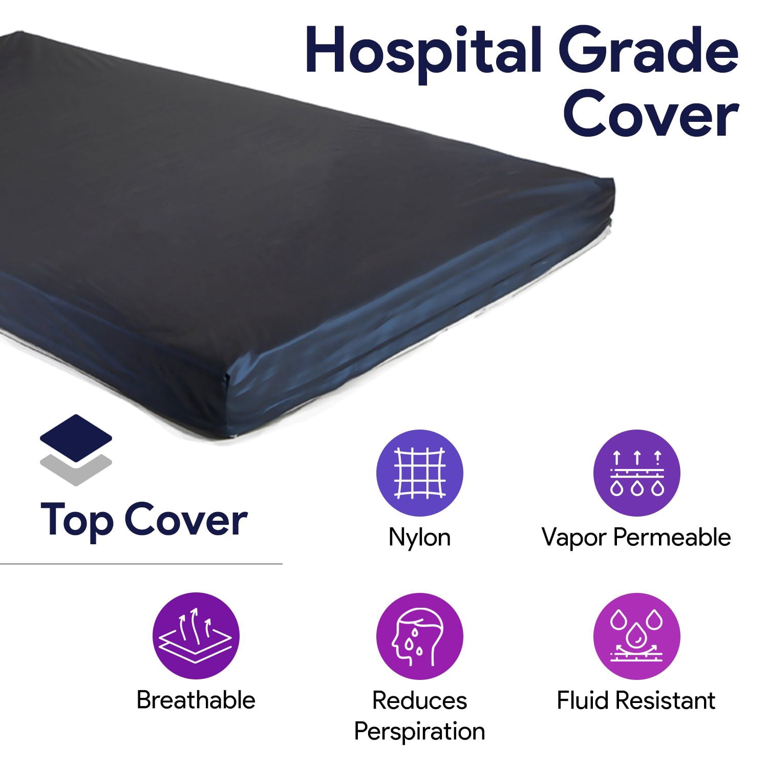 ProHeal Memory Foam Hospital Bed Mattress, Gel Infused Pressure Redistribution with Sloped Heel (36 in x 76 in x 6 in) uponk