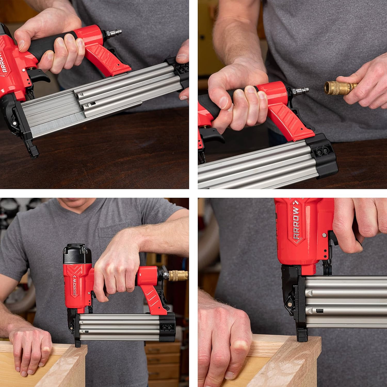 Arrow PT18G 18 Gauge Pneumatic Brad Nail Gun (Oil-Free, Professional Grade) js16y