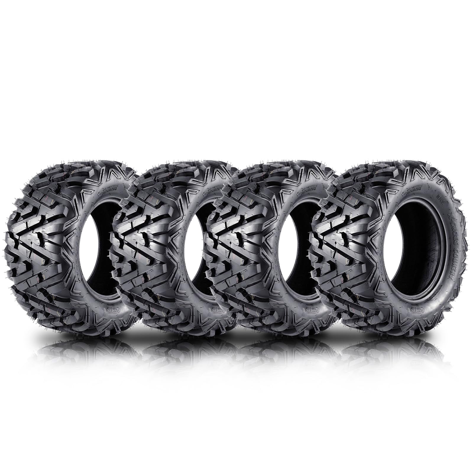 GARVEE ATV UTV Tires 4-Pack All-Terrain Deep Tread (25x8-12 & 25x10-12, 6PR) bqde8