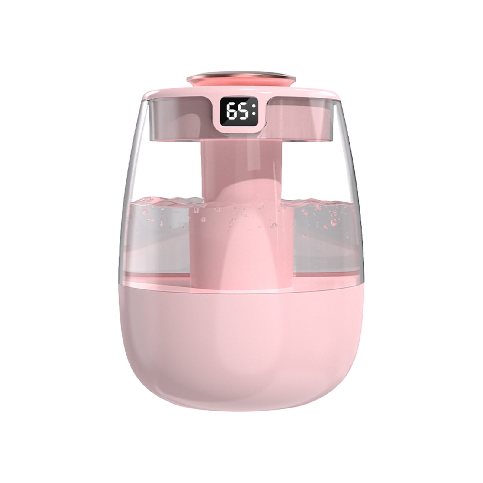 JikouIivo Ultrasonic Humidifier for Bedroom with Humidity Display and Night Light (Pink, 67.6 fl oz) lan4m