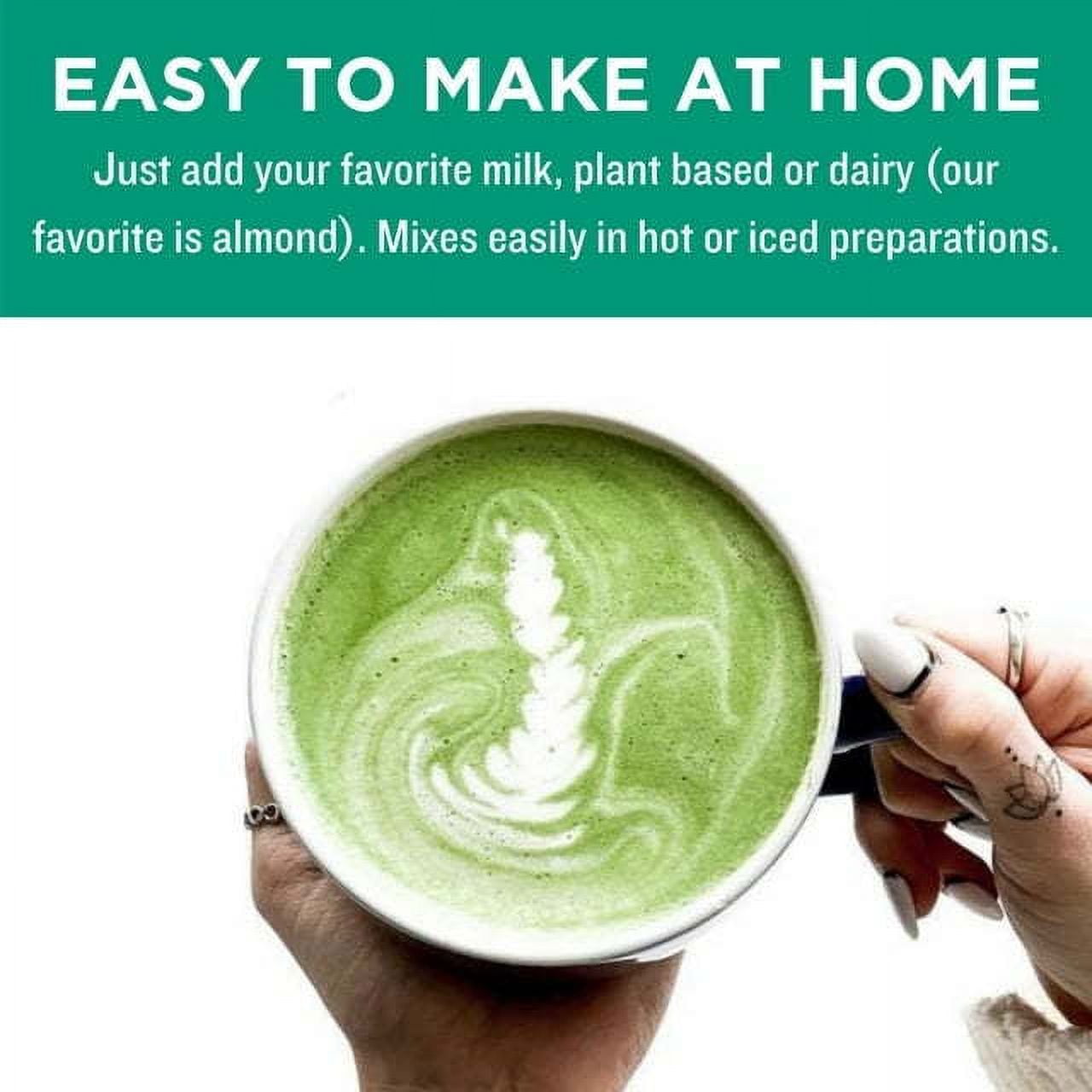 Jade Leaf Organic Matcha Latte Mix, Dairy-Free Green Tea Powder, Cafe-Style Drink Blend (Green, 17.6 oz) 180mr
