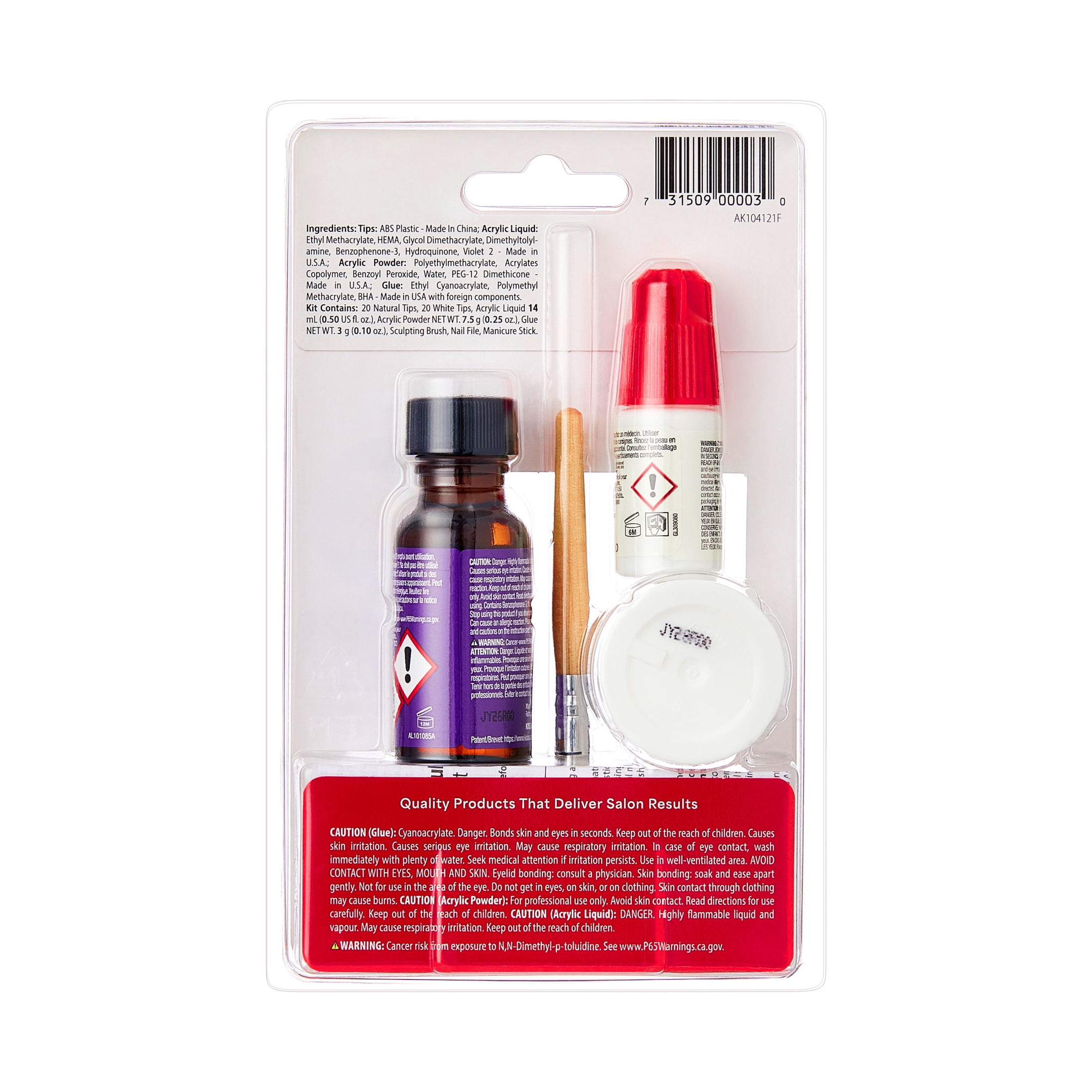 Kiss Professional French Acrylic Sculpture Kit, Long Squoval Press-On Nails (White, 40 Pieces) zi2ez