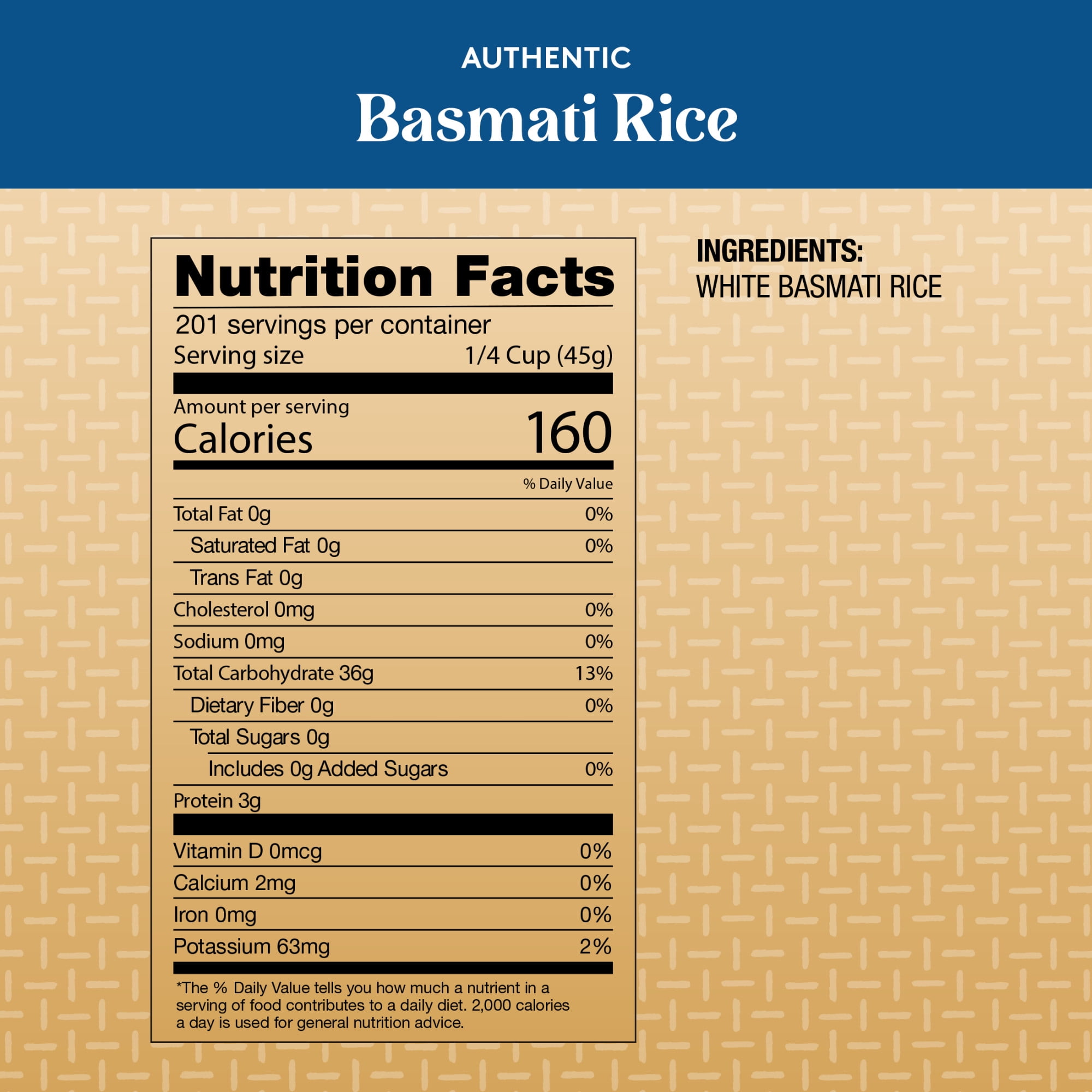 Royal Basmati Rice, Long-Grain Naturally Aged White Rice, Gluten-Free (White, 20 lb) 35wgg