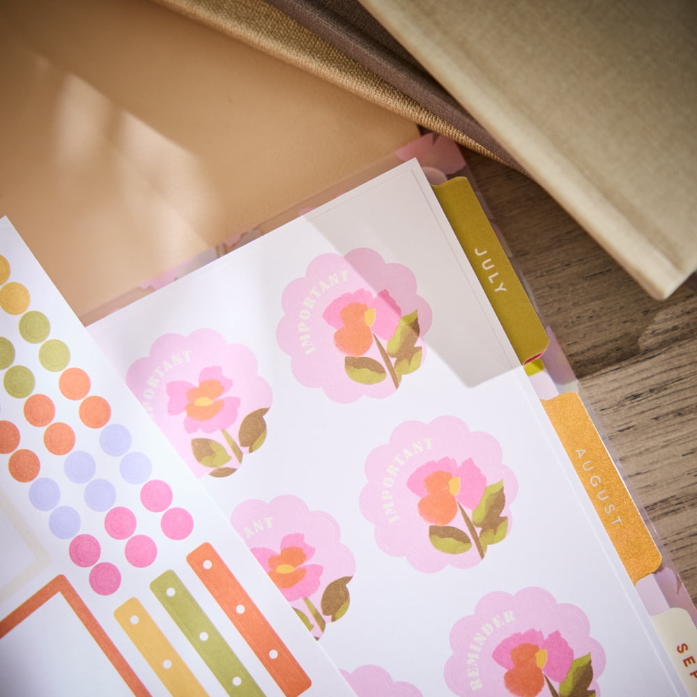 Happy Planner Sunshine Blooms 15-Month Dated Planner, Horizontal Layout, Disc-Bound (Multicolor, 8.5 in x 11 in) urtsv - Image 5