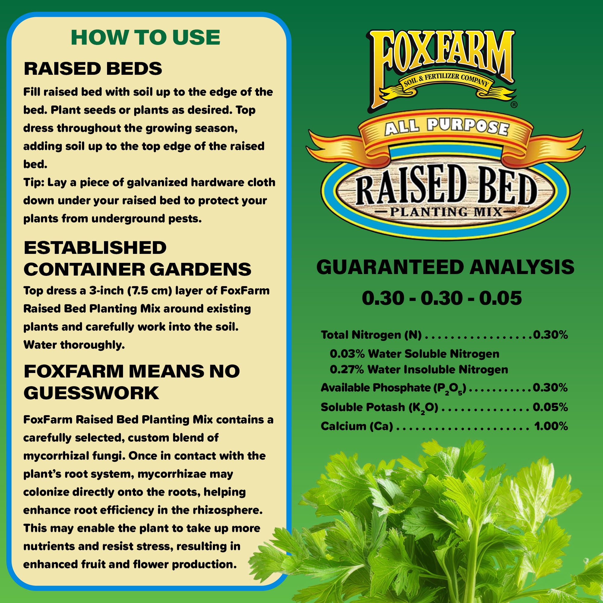 FoxFarm Raised Bed Planting Mix All-Purpose Garden Soil for Vegetables and Flowers (1.5 cu ft) owryy