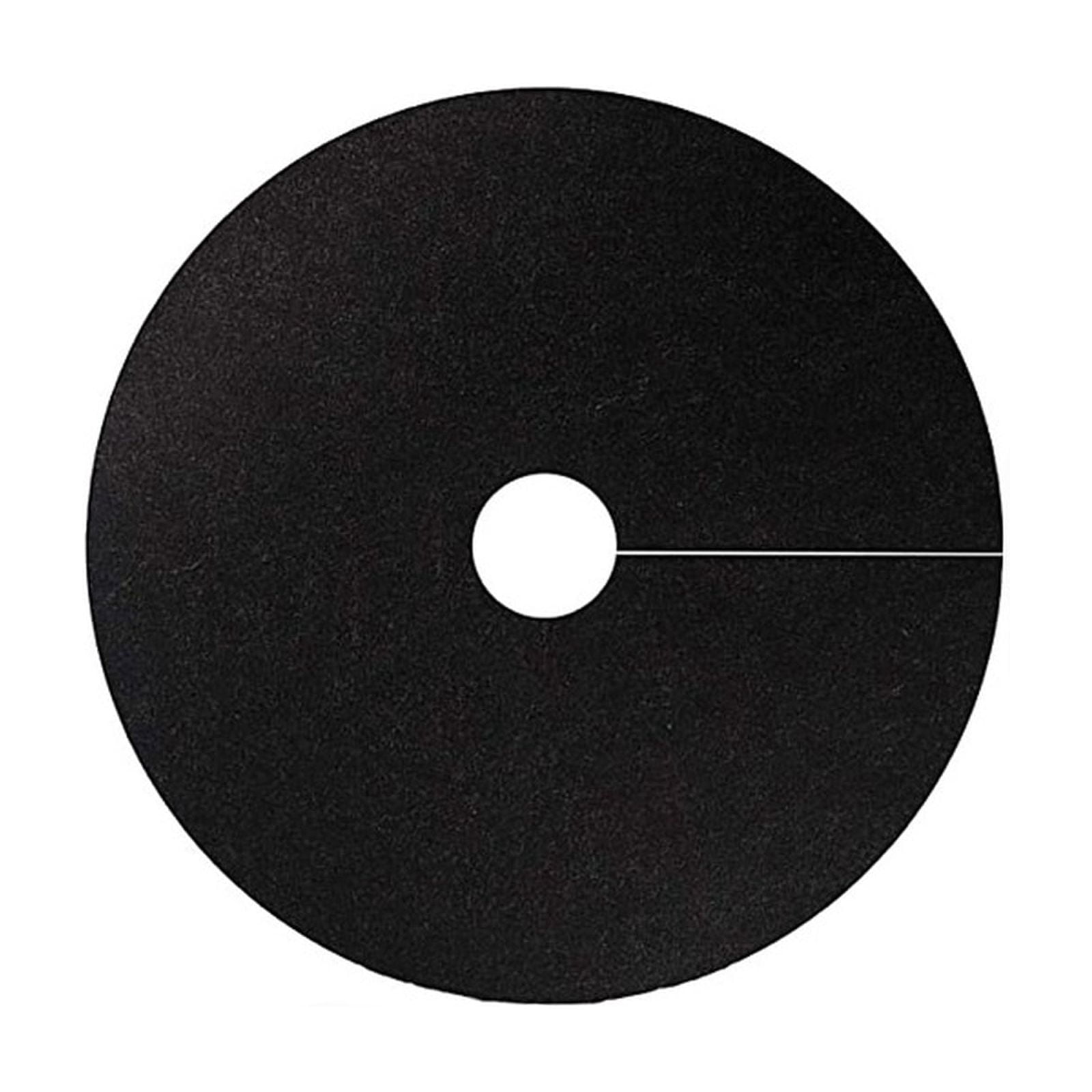 CuddleThreads Reusable Tree Mulch Rings for Root Control and Weed Barrier (Black, 5.9 in Diameter) 607or