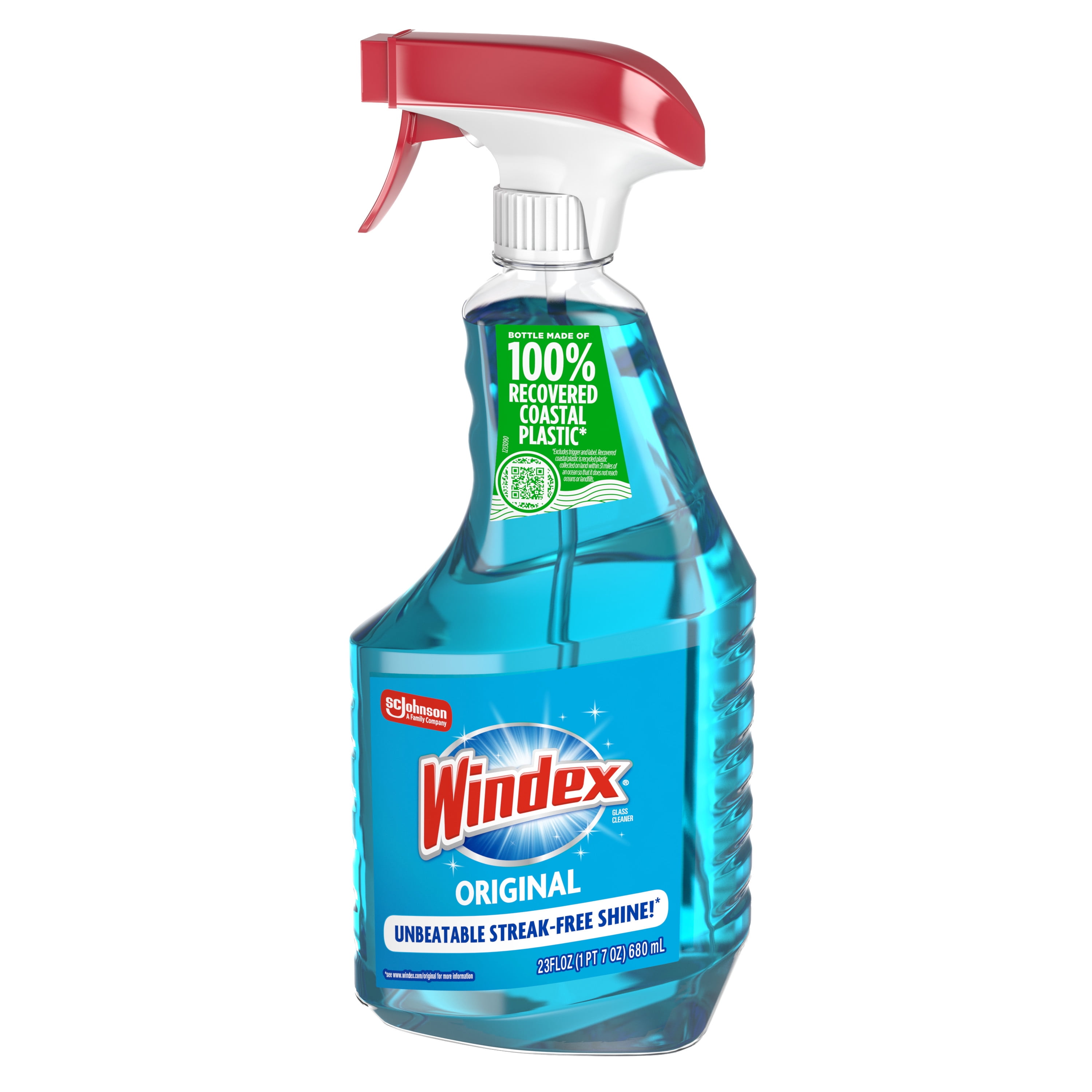 Windex Glass, Window, and Mirror Cleaner, Streak-Free Shine, Original Blue (23 fl oz) pmuyv