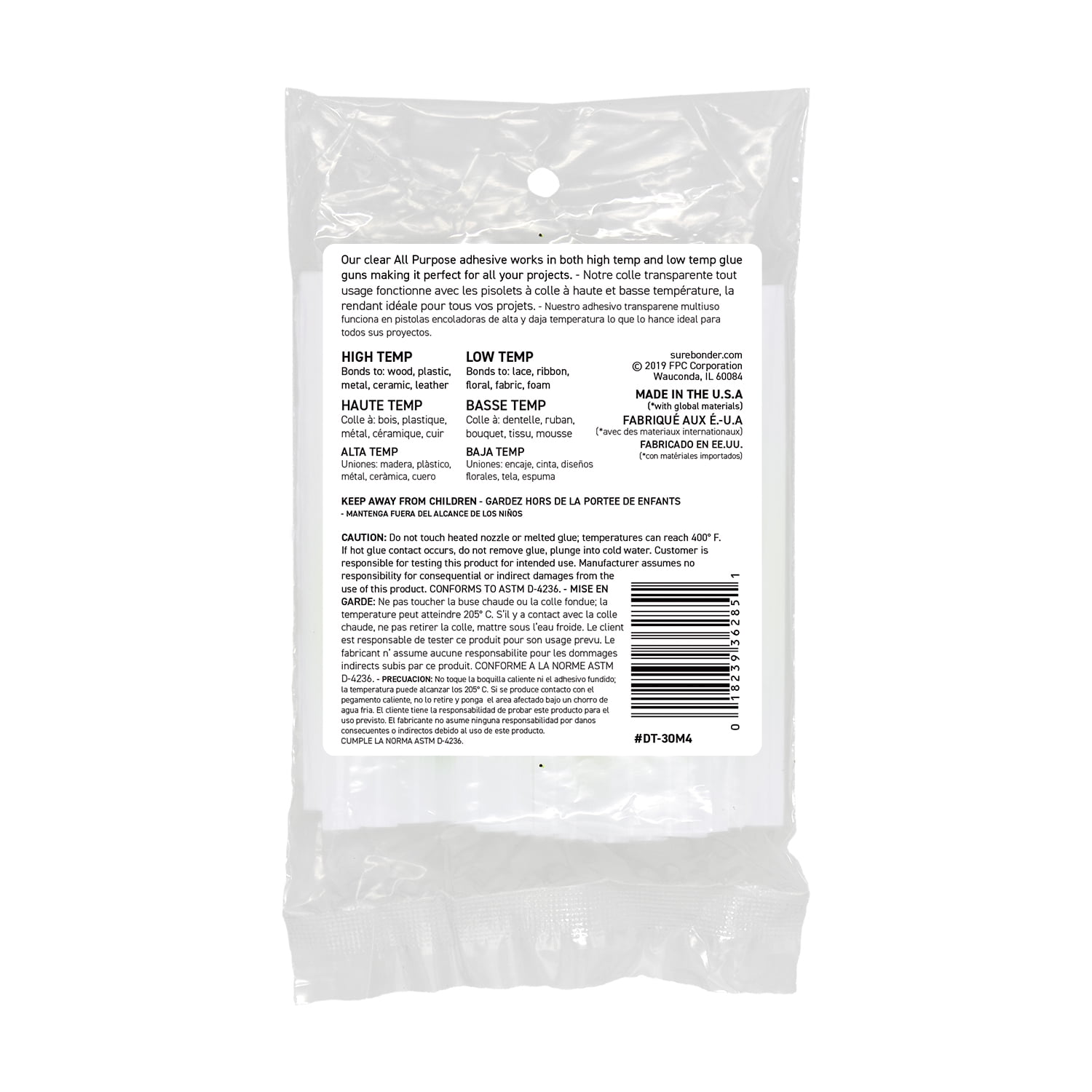 Surebonder All Purpose Mini Hot Melt Glue Sticks (Clear, 4 in Length, 0.27 in Diameter, 210 Pack) ukqxp