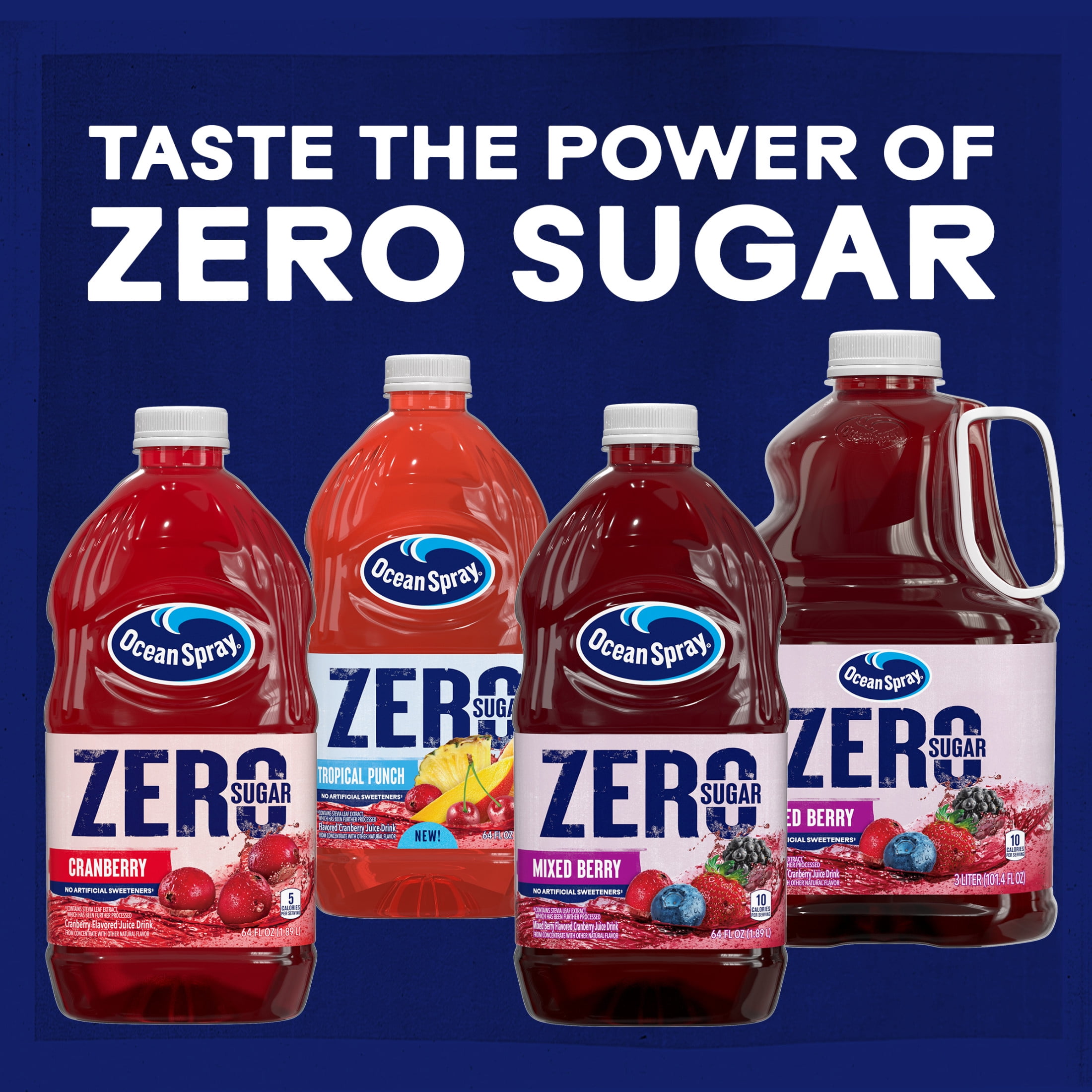 Ocean Spray ZERO Sugar Cranberry Juice Drink (Red, 64 fl oz) rpnmp