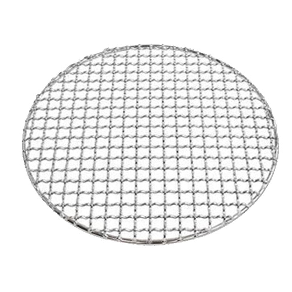 Oukaning LED 16 Inch Round Stainless Steel BBQ Grill Grate, Heavy-Duty 304 Food Grade Wire Rack for Charcoal Gas Grills and Fire Pits (16 in) saop3