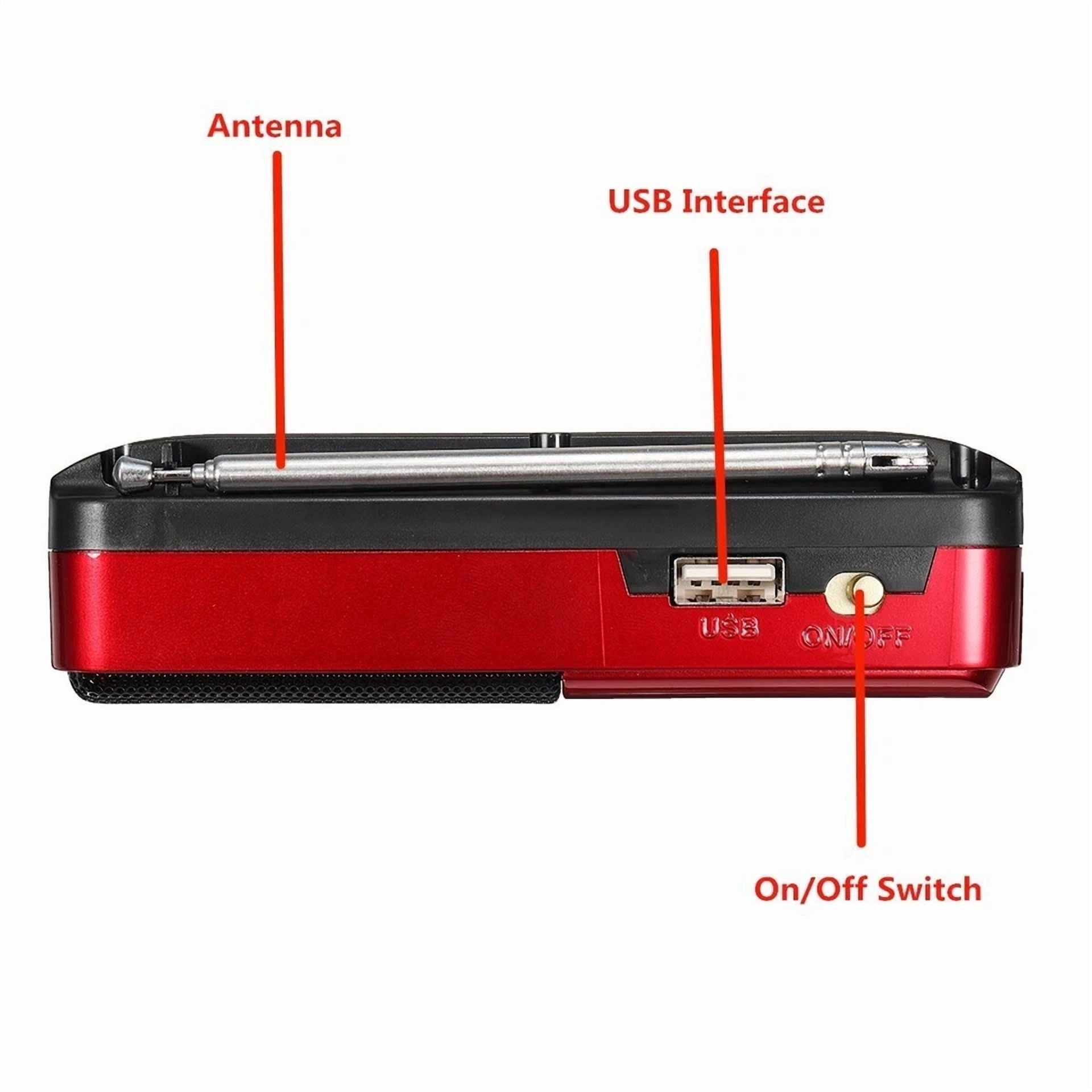 YANI Portable Digital Radio and MP3 Music Player with FM Tuner (Black, 1 Pack) buo9j