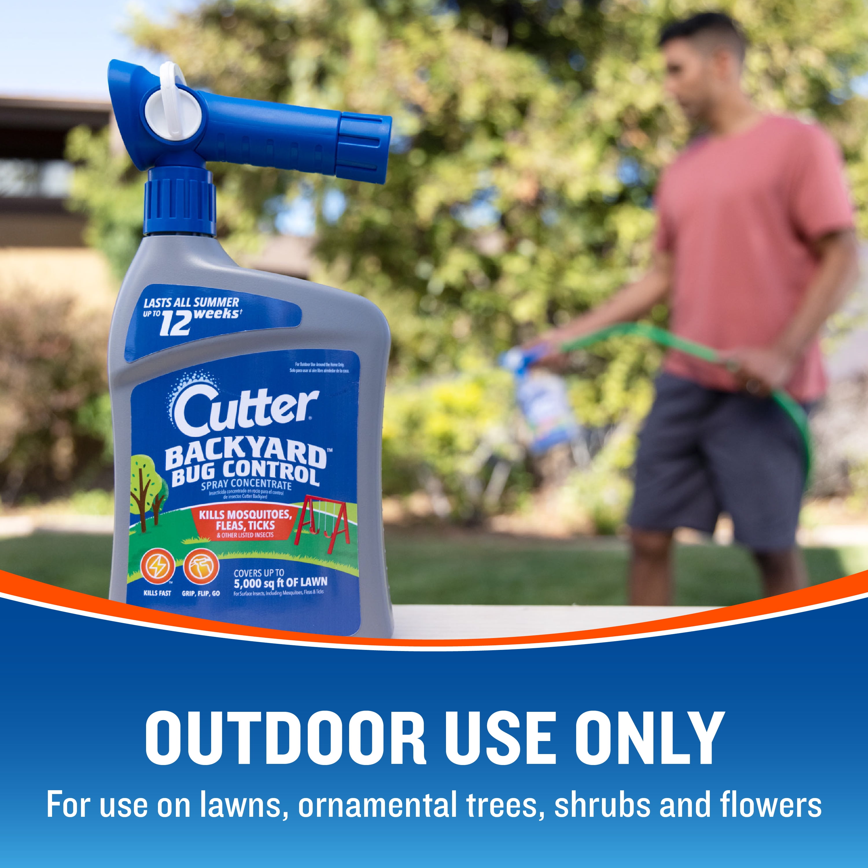 Cutter Backyard Bug Control Outdoor Insect Killer Spray (2 Pack, 32 fl oz) r6w6n