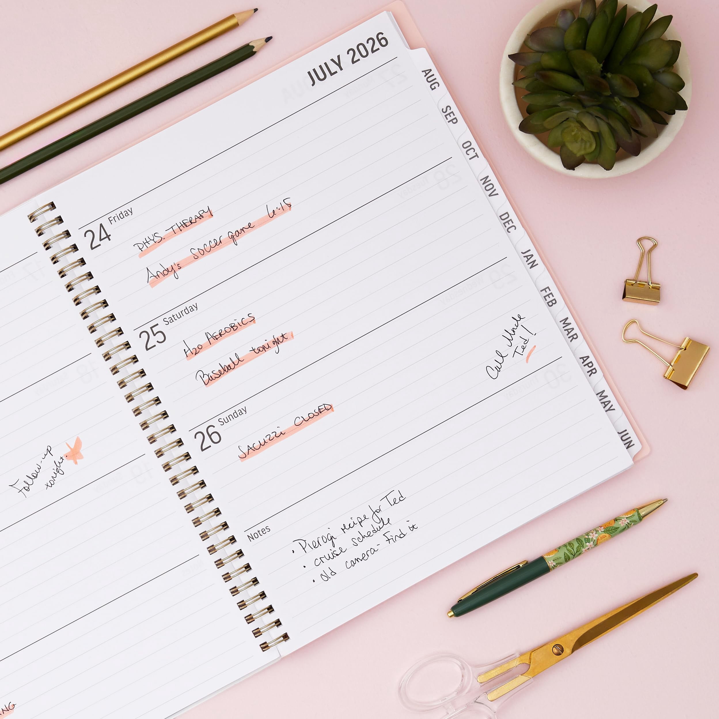 Blue Sky 2026-2027 Academic Planner, Weekly & Monthly Large Print Organizer, Charlotte Design (Blue, 8.5 in x 11 in) qygl3