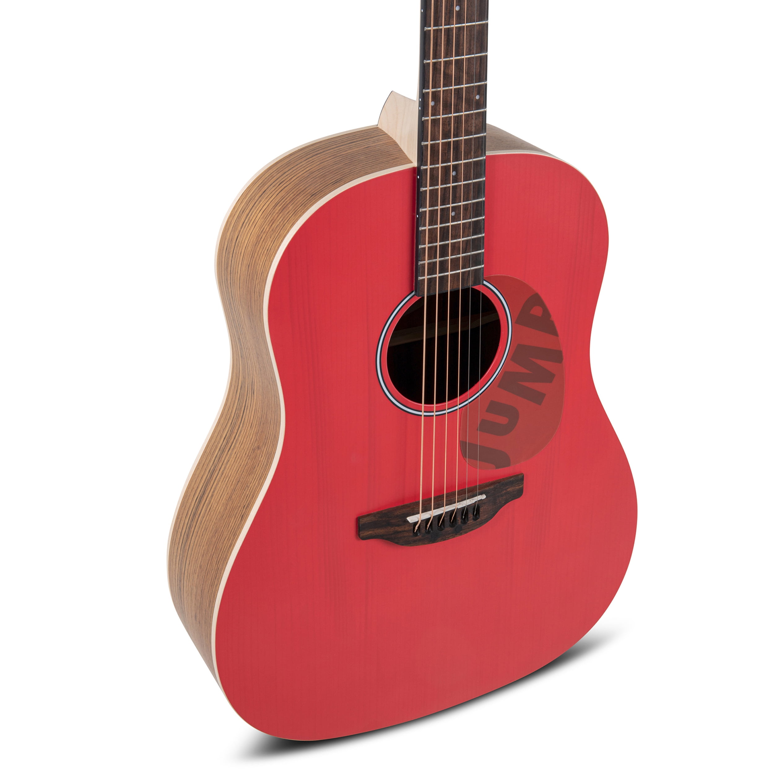 Applause AAS-69 Jump Series Slope Shoulder Dreadnought Acoustic Guitar (Lipstick Red, 25.5 in Scale) bmulj
