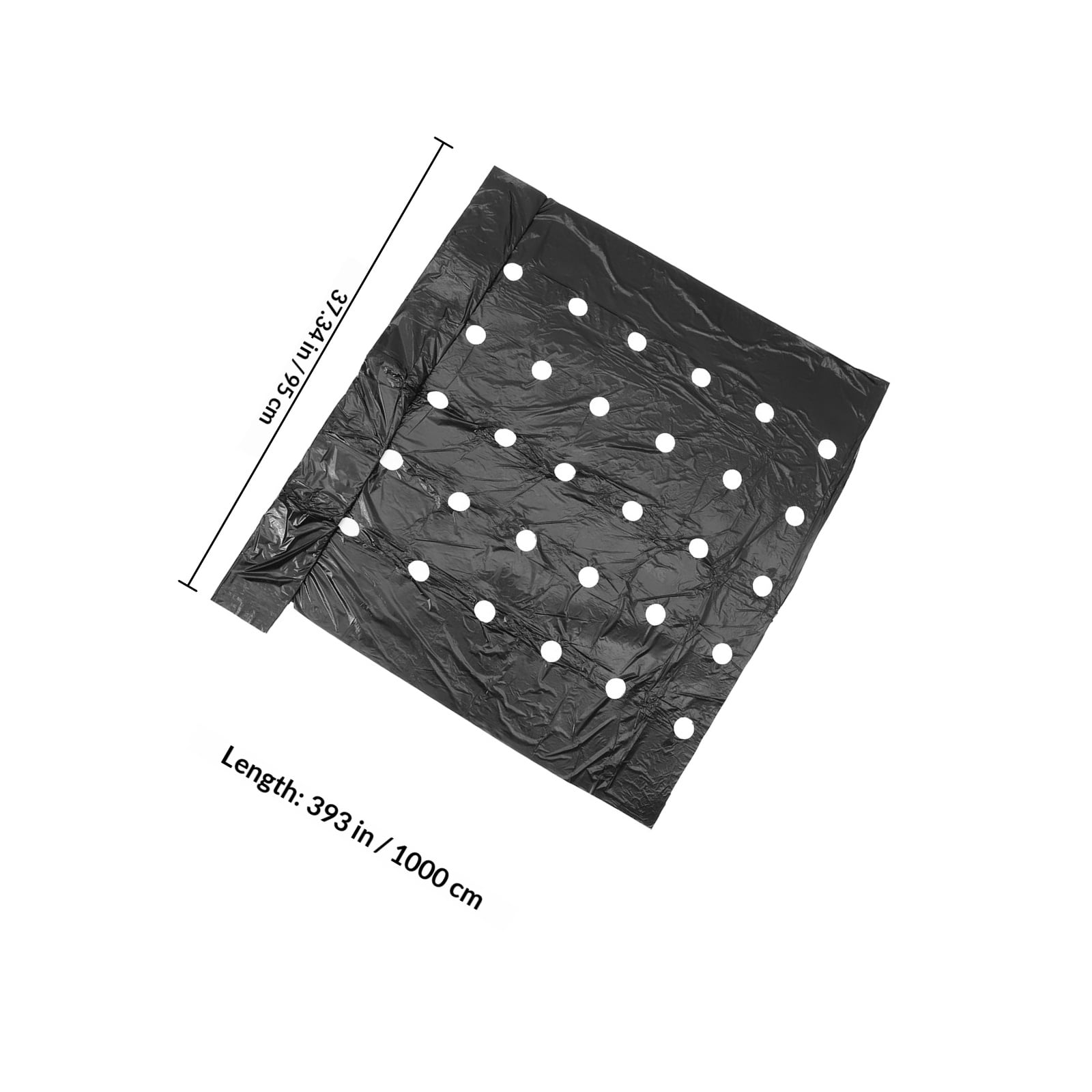 Milisten Perforated Agricultural Mulching Film for Garden Crops (Black, 1 Pack) pbu5z