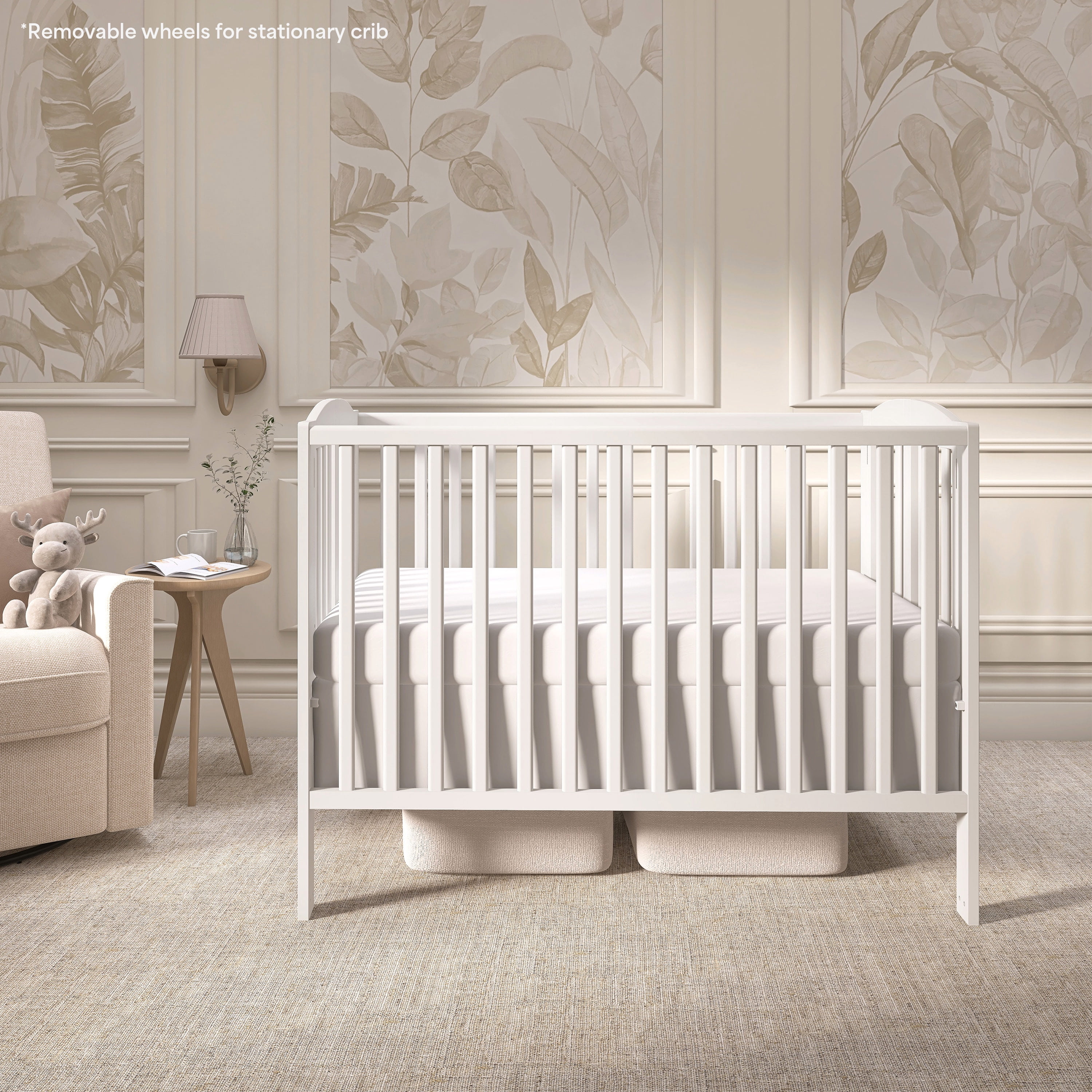 Dream On Me Folding Full Size Convenience Crib (White, 53 in x 31 in x 46 in) gzjba