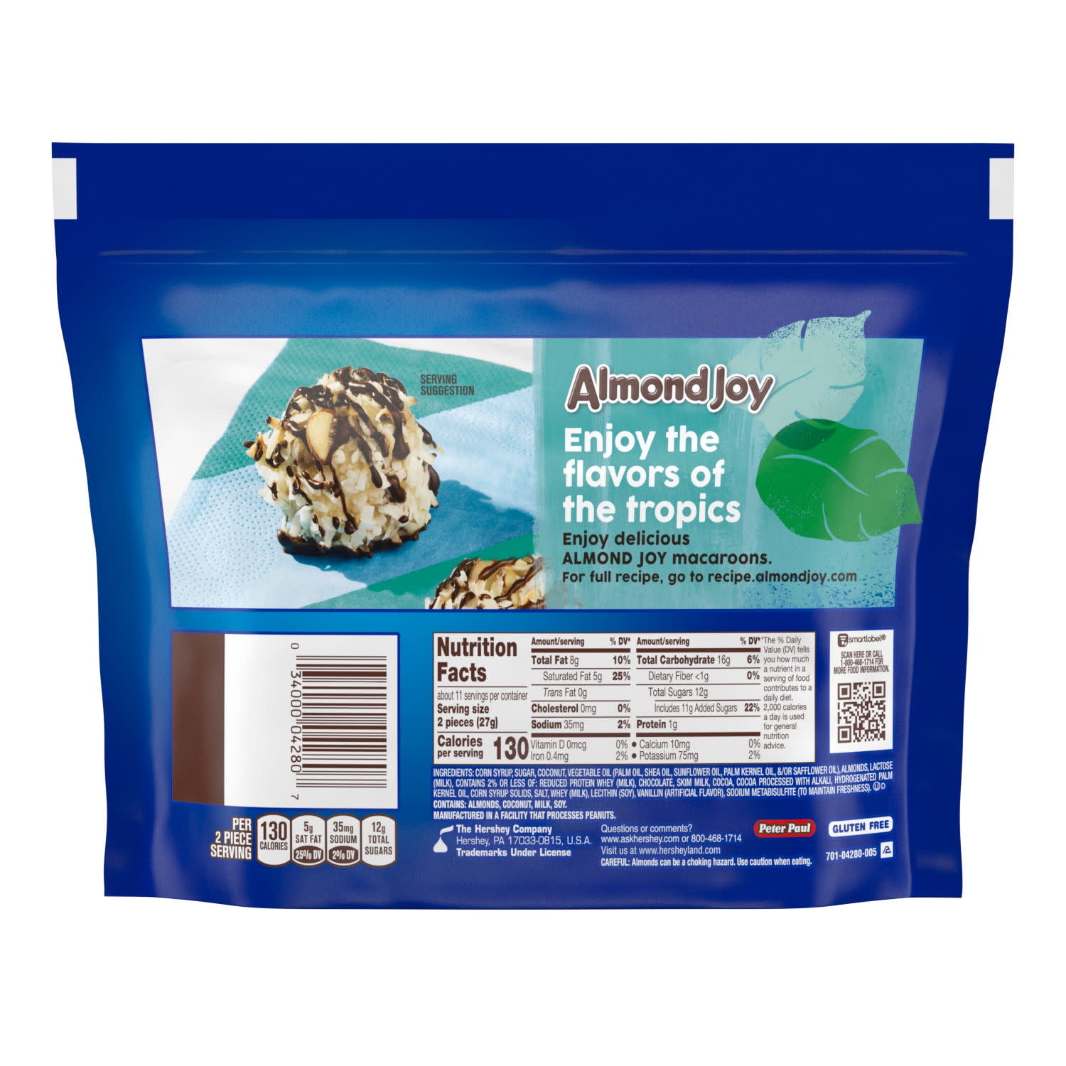 Almond Joy Miniatures Coconut and Almond Chocolate Candy Bars (Milk Chocolate, 10.2 oz) ebhxw