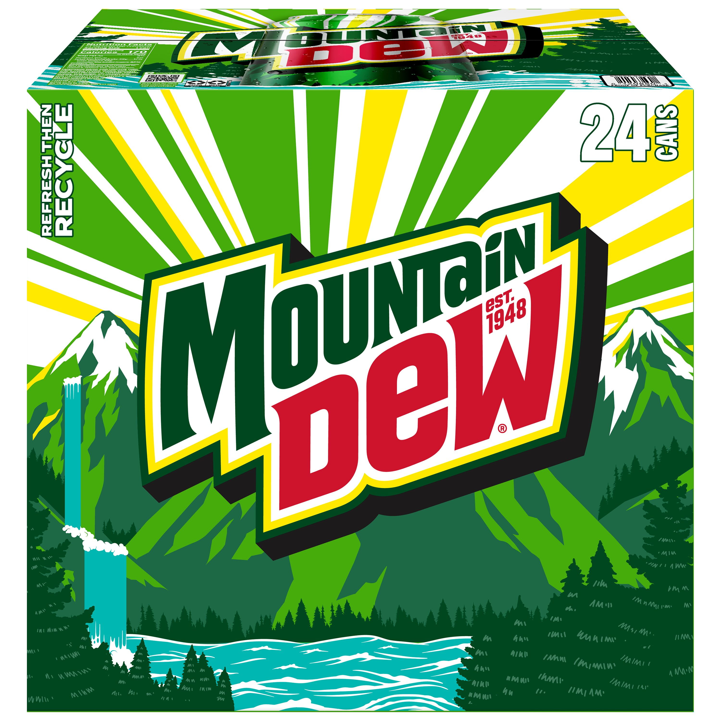 Mountain Dew Citrus Soda (Original Flavor, 24 Pack, 12 fl oz) 36qss
