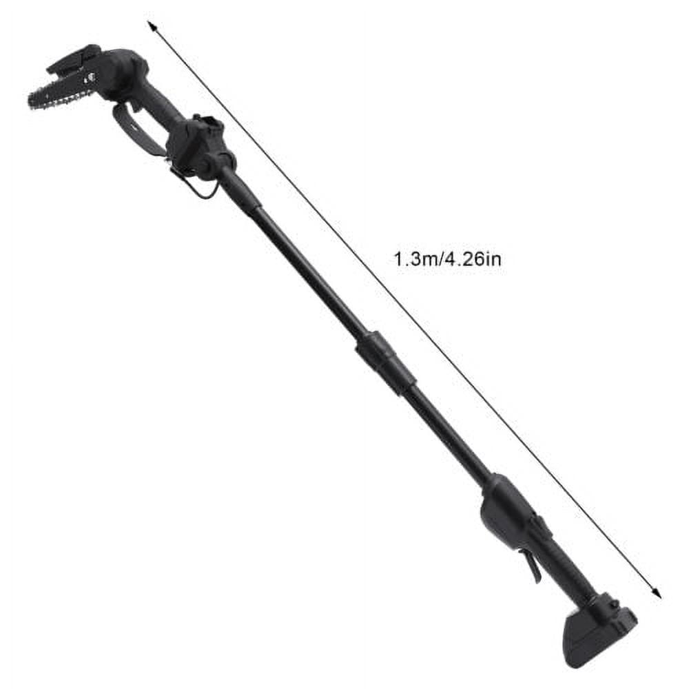 Generic 2-in-1 Cordless Pole Saw for Tree Trimming, Electric Handheld Chainsaw with Extension Pole (Black, 4.26 ft) lp1he