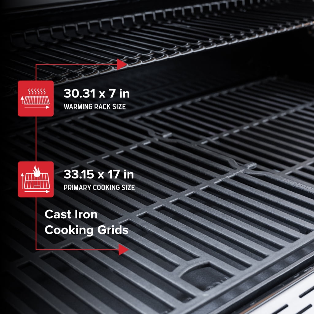 Nexgrill Deluxe 6-Burner Natural Gas Grill with Searing Side Burner and Griddle Insert (Stainless Steel, 775 sq in) mhiq2