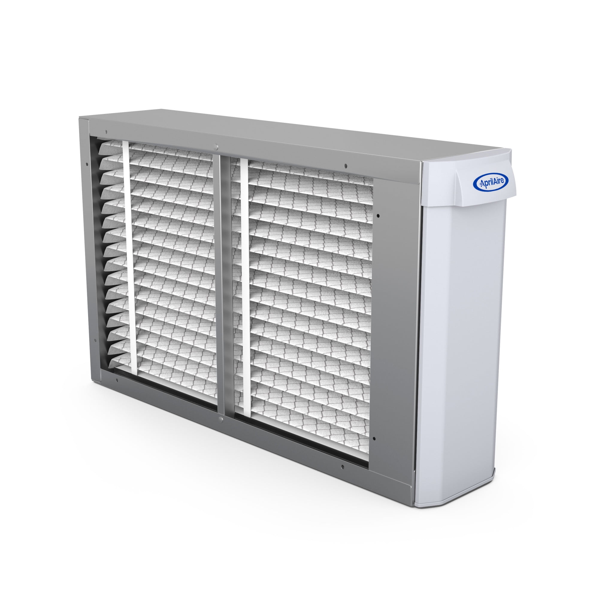 Aprilaire 1410 Whole House Air Cleaner Media Filtration System (Silver, 28.06 in x 6.75 in x 17.75 in) 9gs38