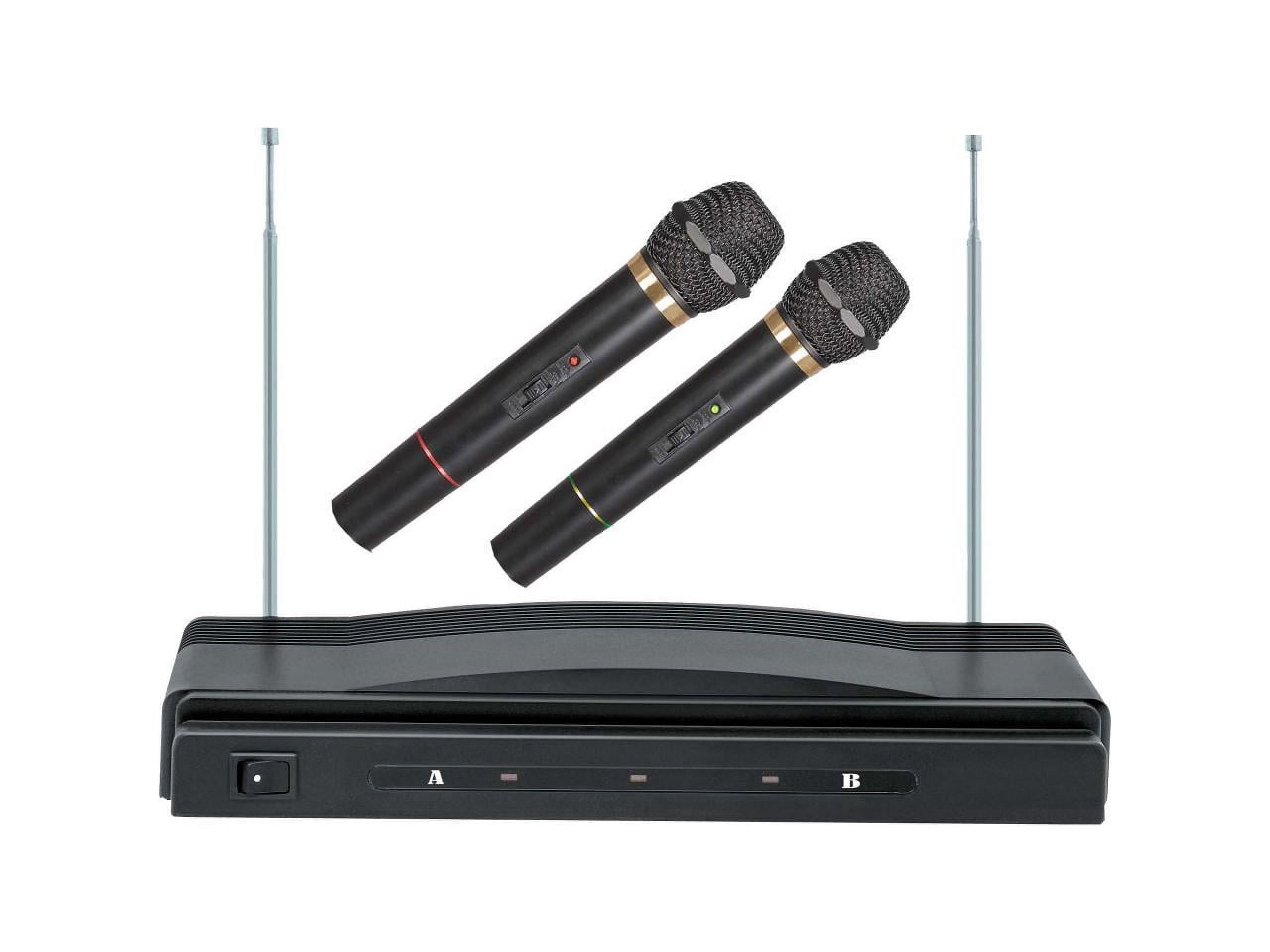 Supersonic SC-900 Professional Wireless Dual Microphone System (Black, 2-Pack) f2vy6